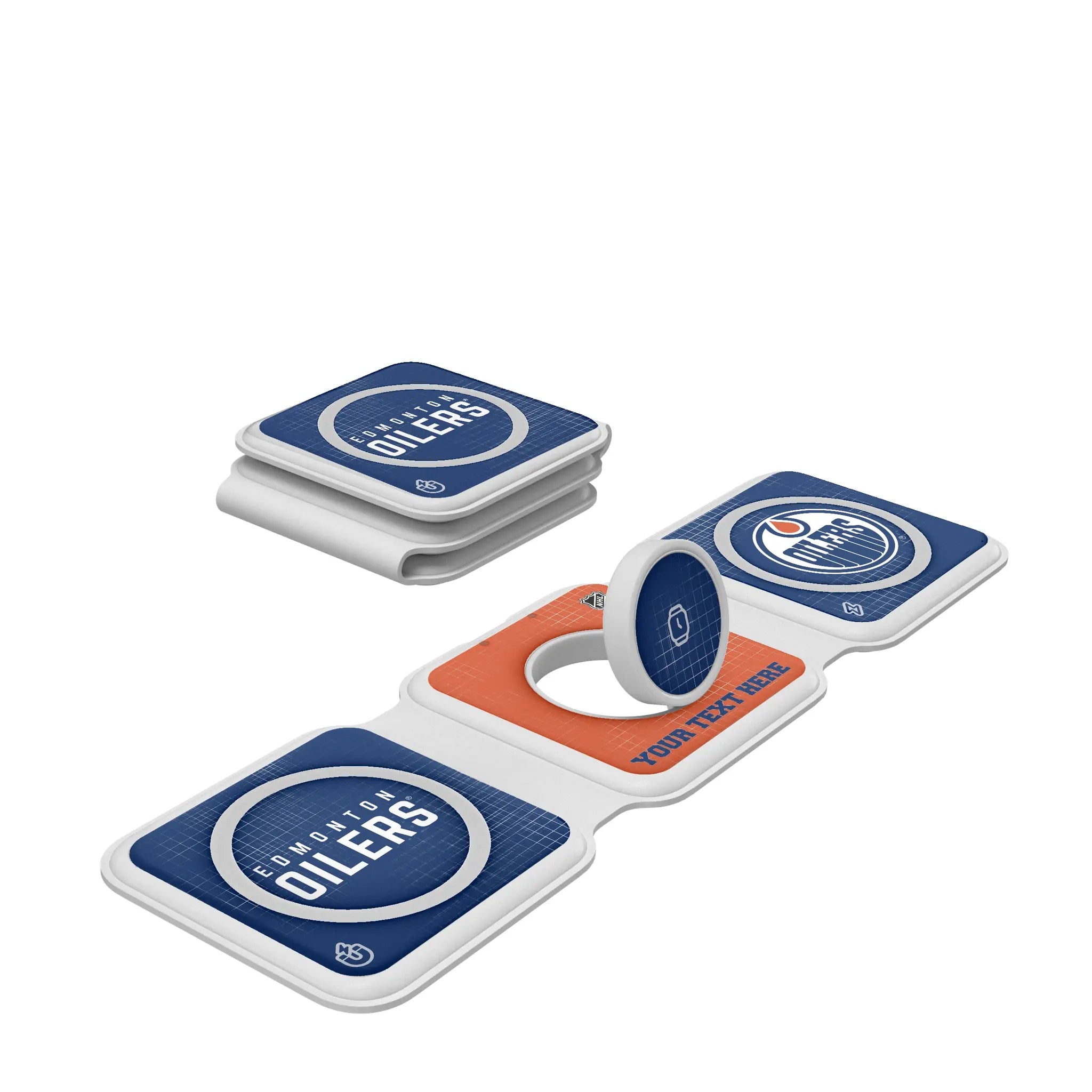 Edmonton Oilers Personalized Hatch Foldable 3 in 1 Charger