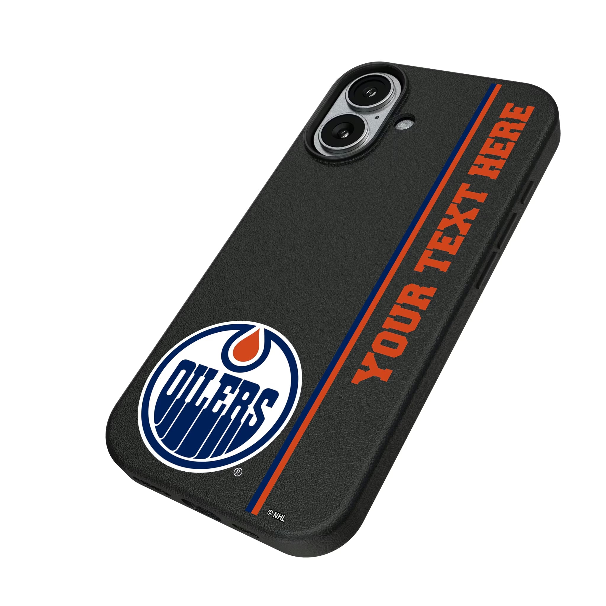 Edmonton Oilers Personalized Sidebard iPhone MagSafe Compatible Phone Case for Apple iPhone - Isometric View#Device_iPhone 17