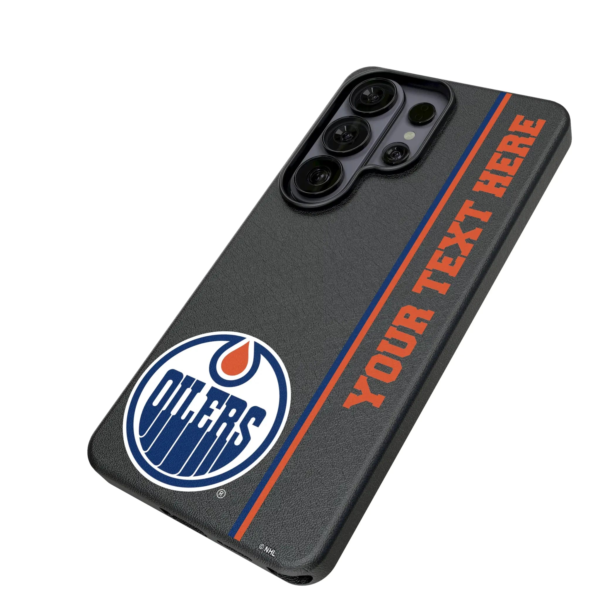 Edmonton Oilers Personalized Sidebard Galaxy MagSafe Compatible Phone Case for Samsung Galaxy - Isometric View#Device_Galaxy S26 Ultra