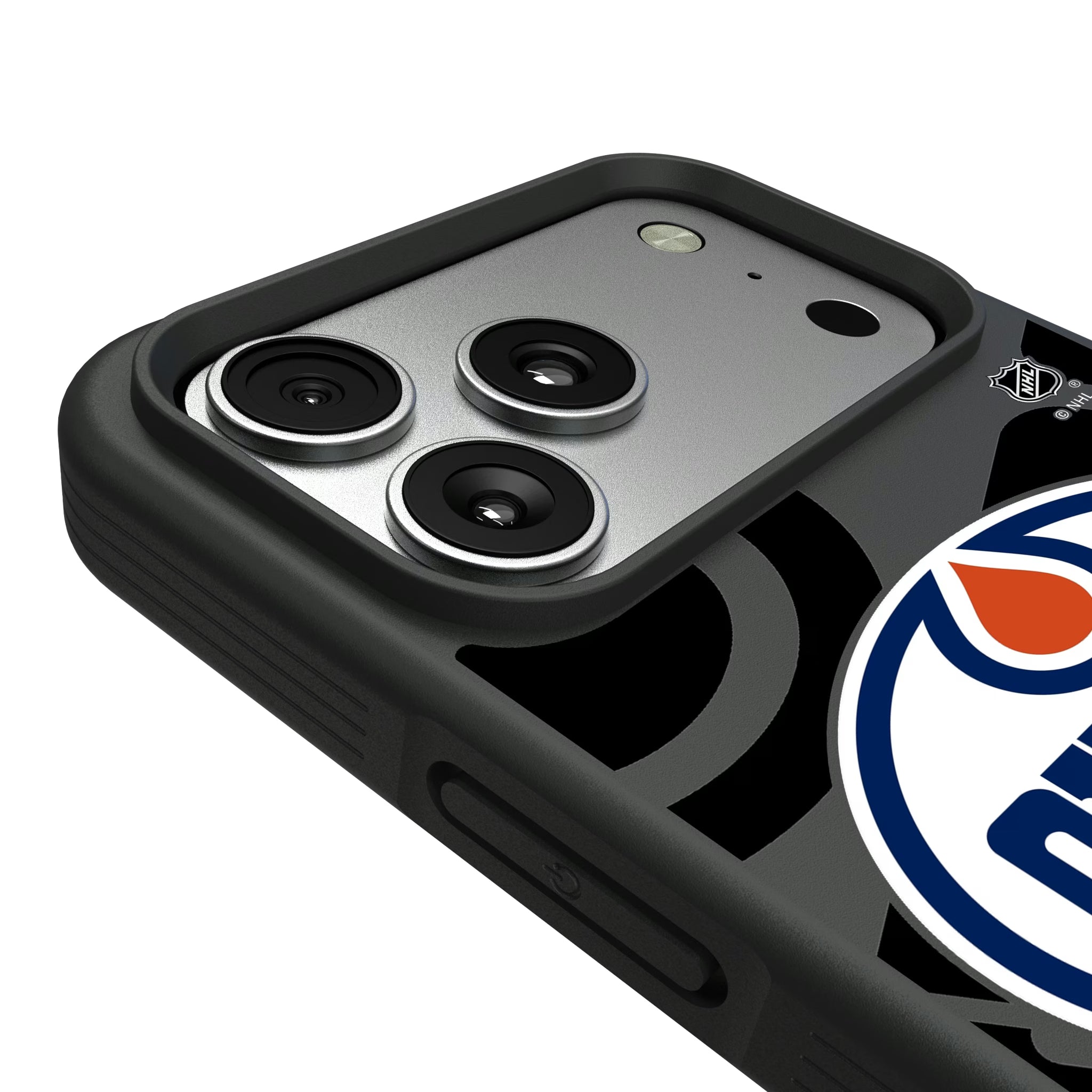 Edmonton Oilers Personalized Tilt iPhone Bump Phone Case for Apple iPhone - Detail#Device_iPhone 17 Pro Max