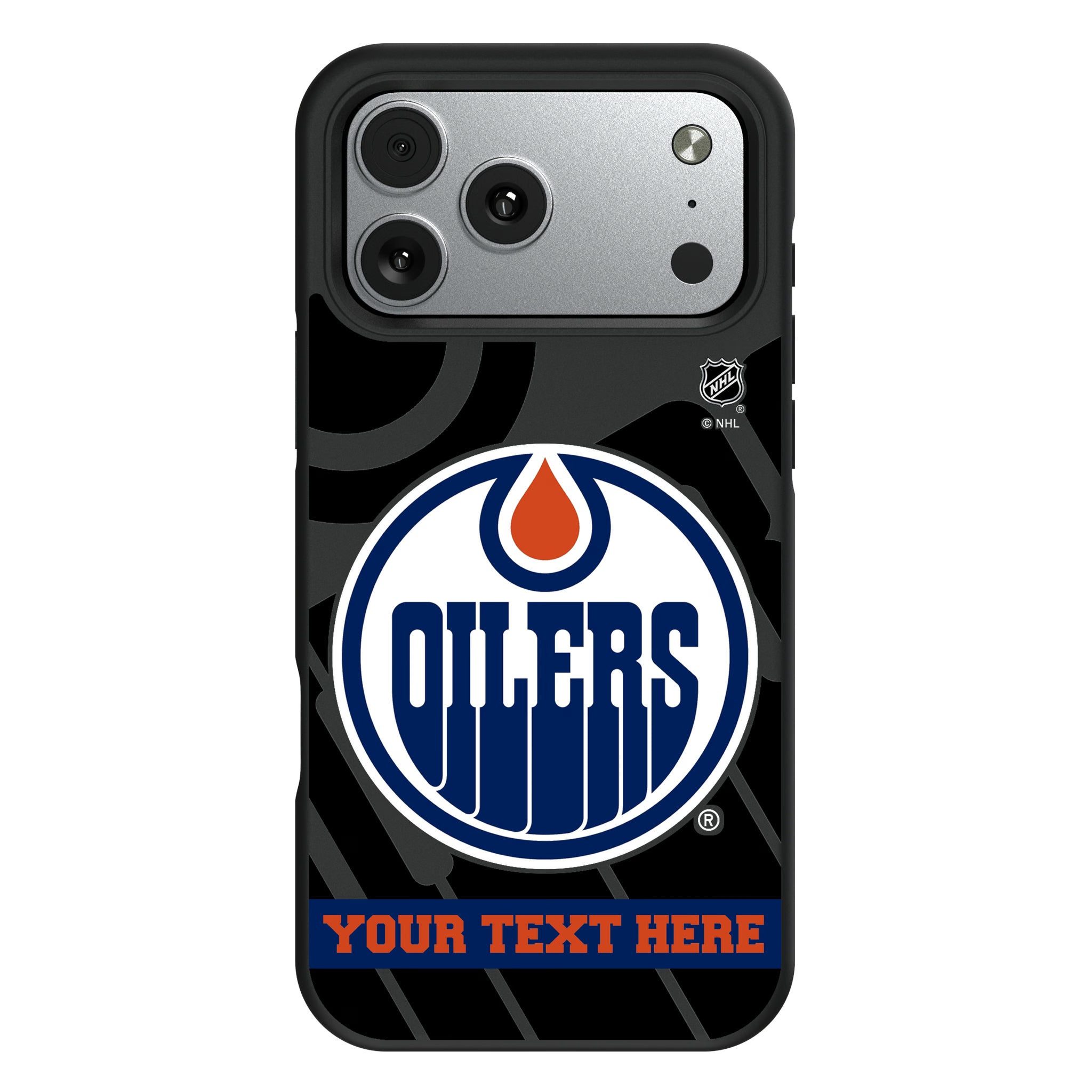 Edmonton Oilers Personalized Tilt iPhone Bump Phone Case for Apple iPhone#Device_iPhone 17 Pro Max