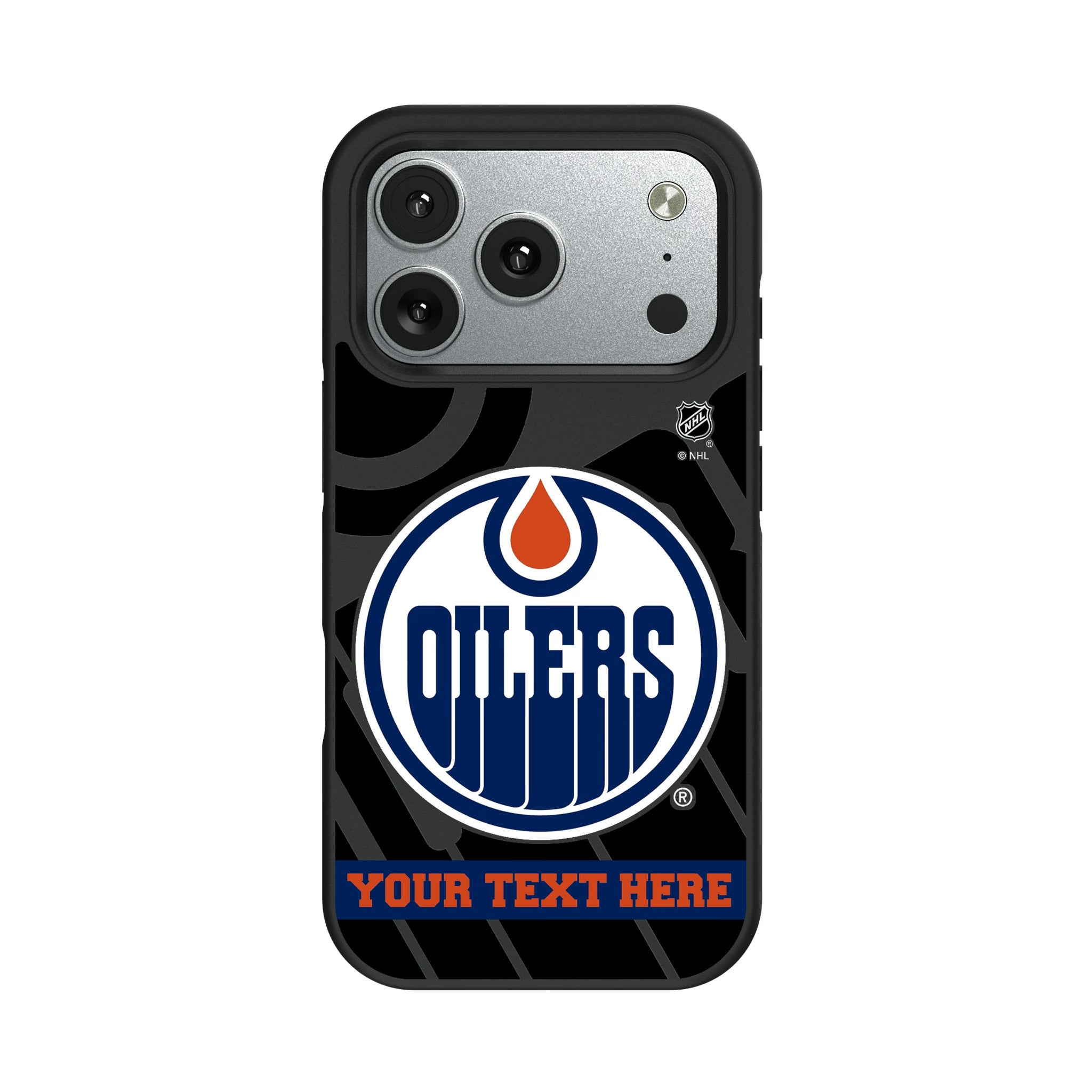 Edmonton Oilers Personalized Tilt iPhone Bump Phone Case for Apple iPhone#Device_iPhone 17 Pro
