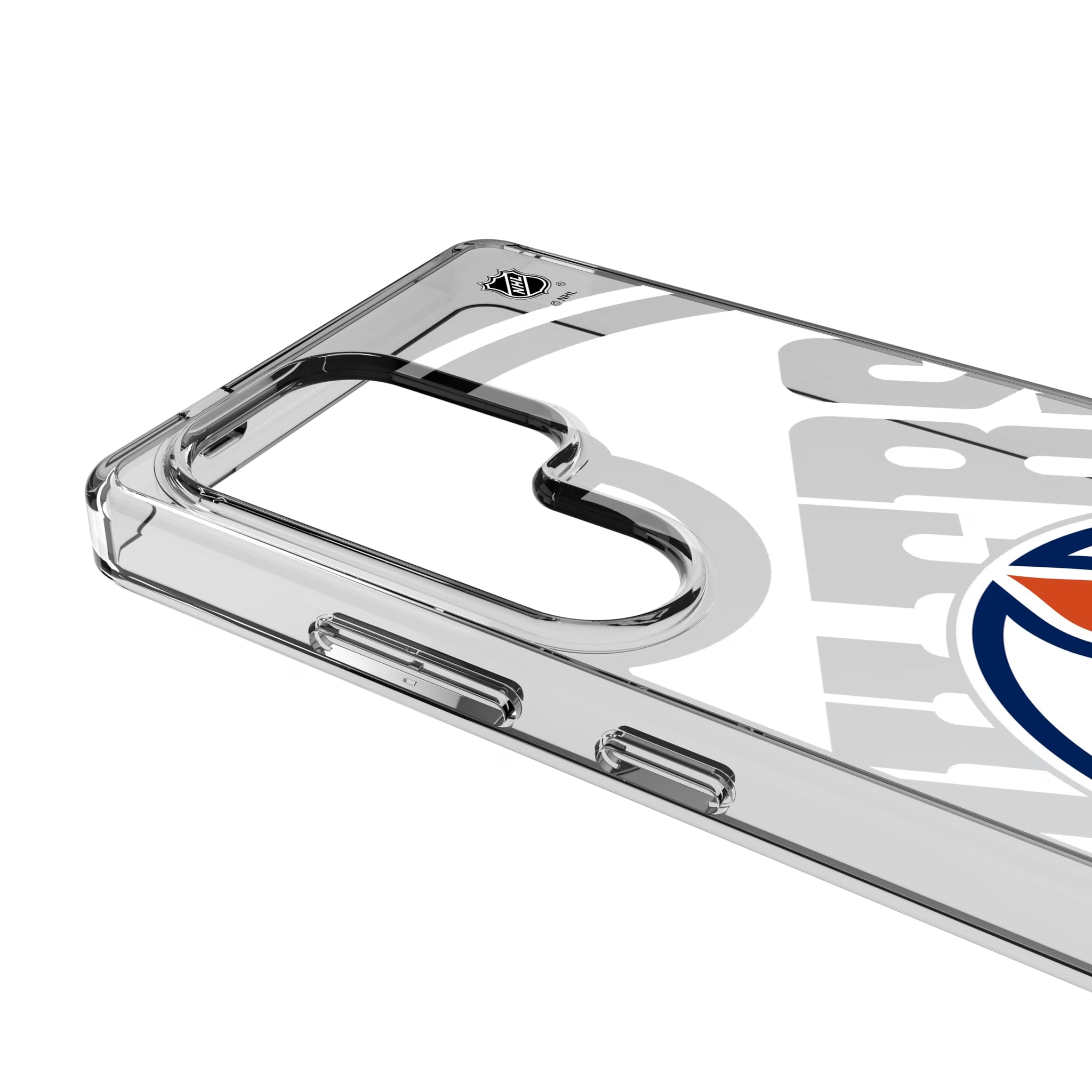 Edmonton Oilers Personalized Tilt Galaxy Clear Phone Case for Samsung Galaxy - Detail