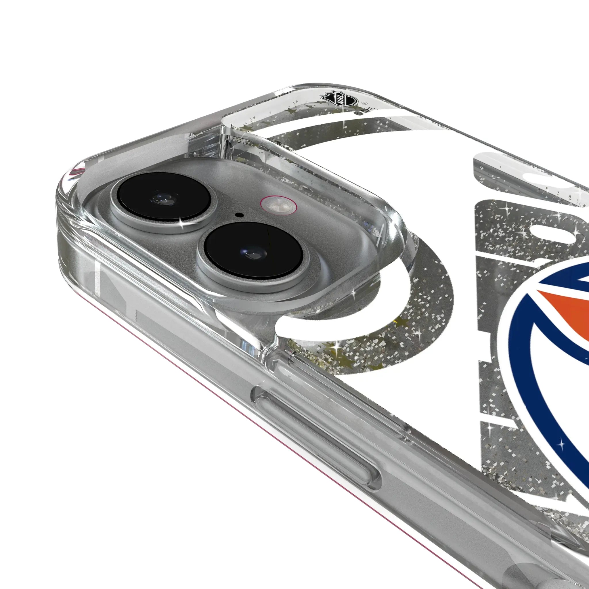 Edmonton Oilers Personalized Tilt iPhone Glitter Phone Case for Apple iPhone - Detail