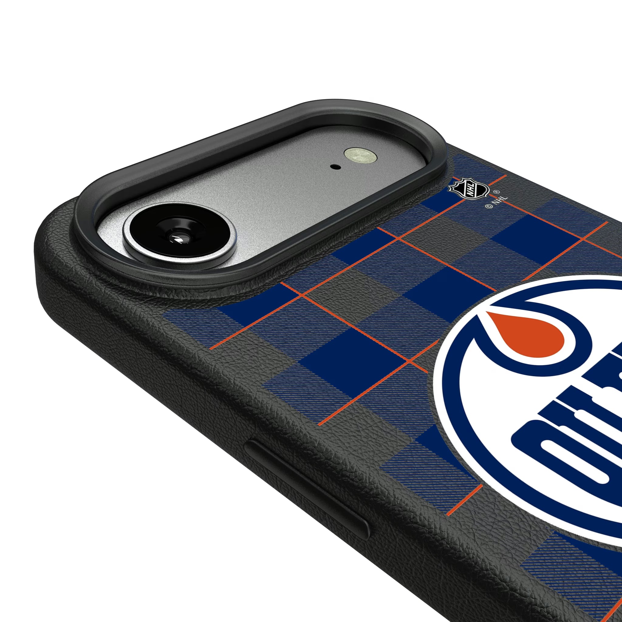 Edmonton Oilers Plaid iPhone MagSafe Compatible Phone Case for Apple iPhone - Detail#Device_iPhone Air