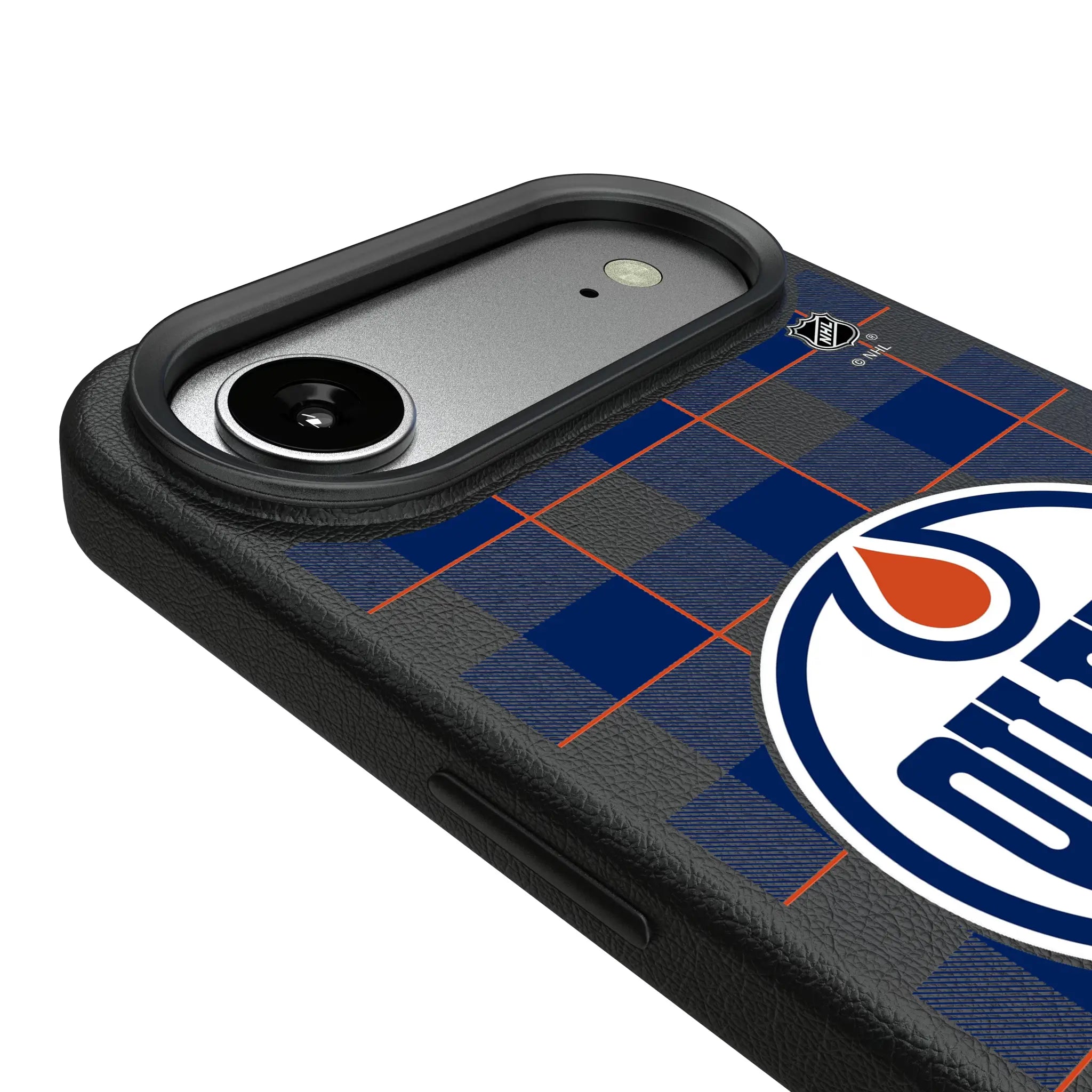 Edmonton Oilers Plaid iPhone MagSafe Compatible Phone Case for Apple iPhone - Detail#Device_iPhone Air