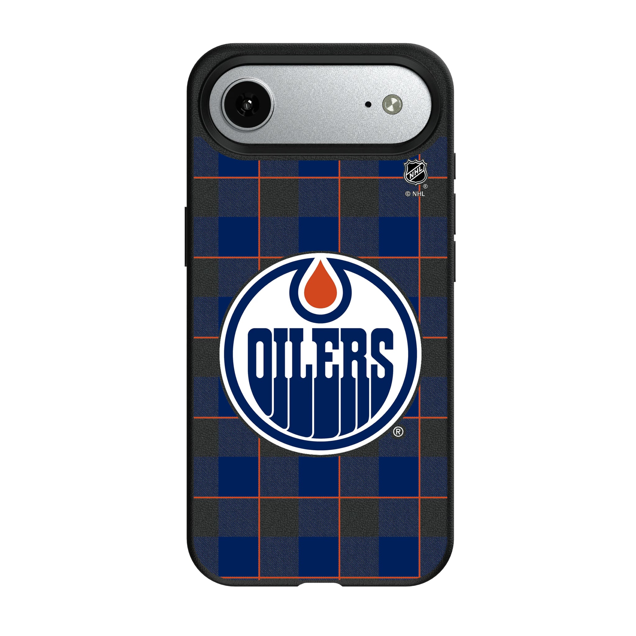 Edmonton Oilers Plaid iPhone MagSafe Compatible Phone Case for Apple iPhone#Device_iPhone Air