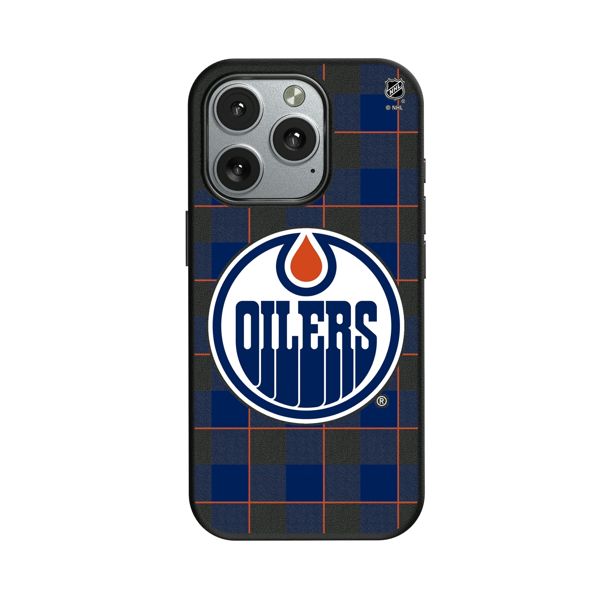 Edmonton Oilers Plaid iPhone MagSafe Compatible Phone Case for Apple iPhone