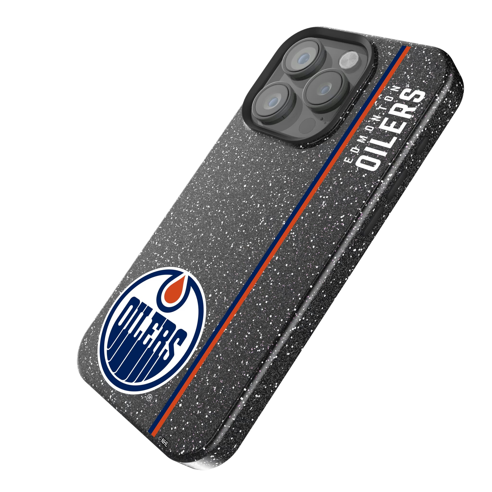 Edmonton Oilers Sidebar iPhone Bling Phone Case for Apple iPhone - Isometric View