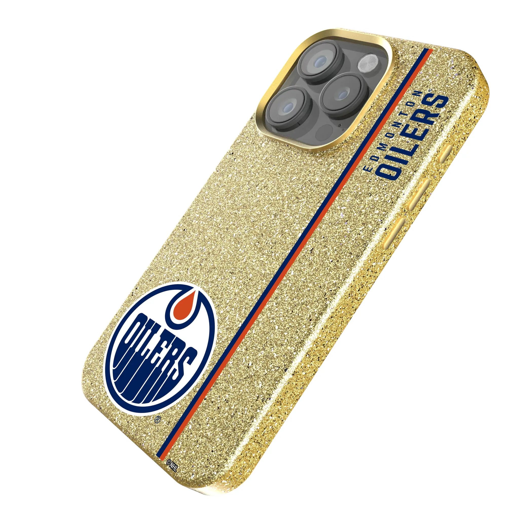 Edmonton Oilers Sidebar iPhone Bling Phone Case for Apple iPhone - Isometric View