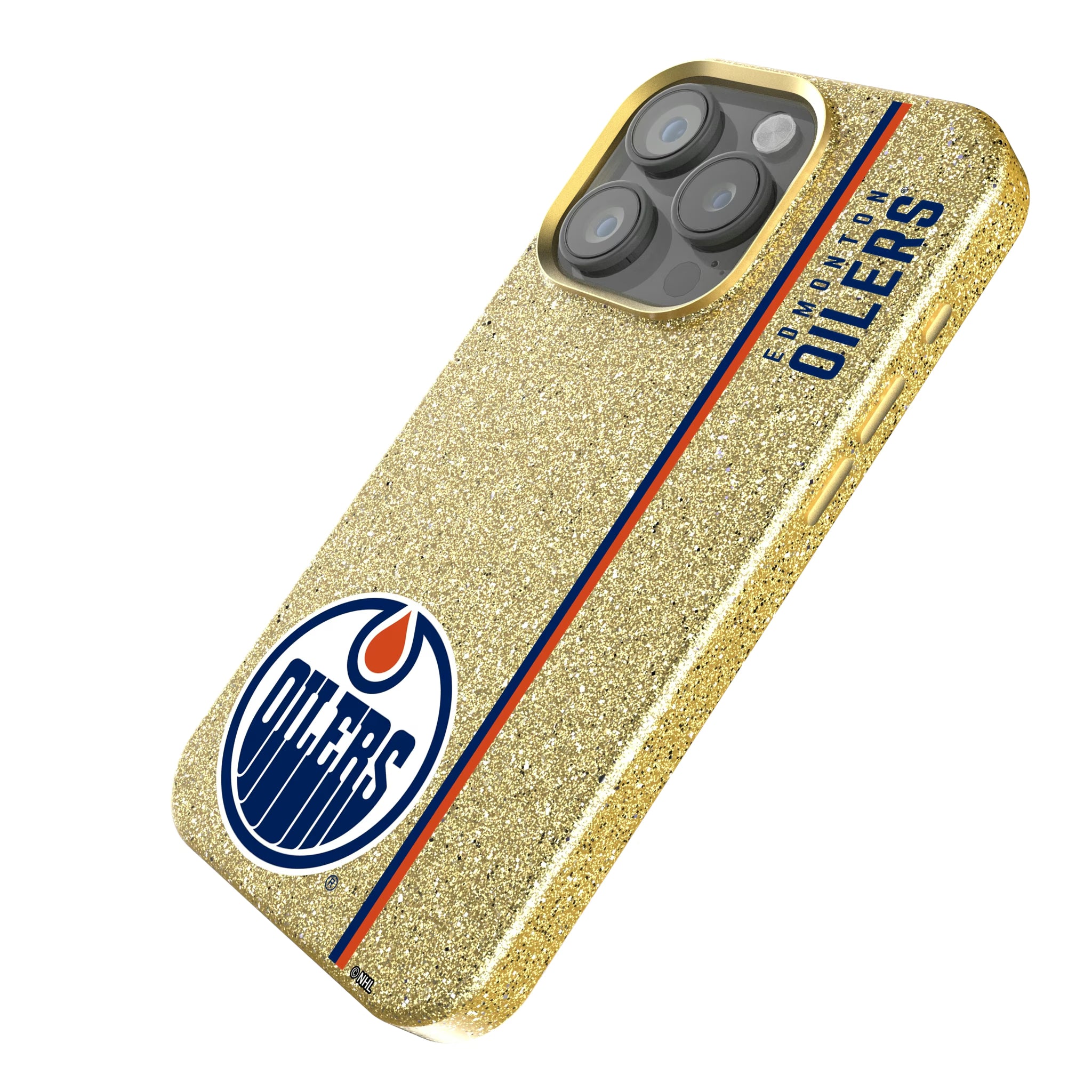 Edmonton Oilers Sidebar iPhone Bling Phone Case for Apple iPhone - Isometric View