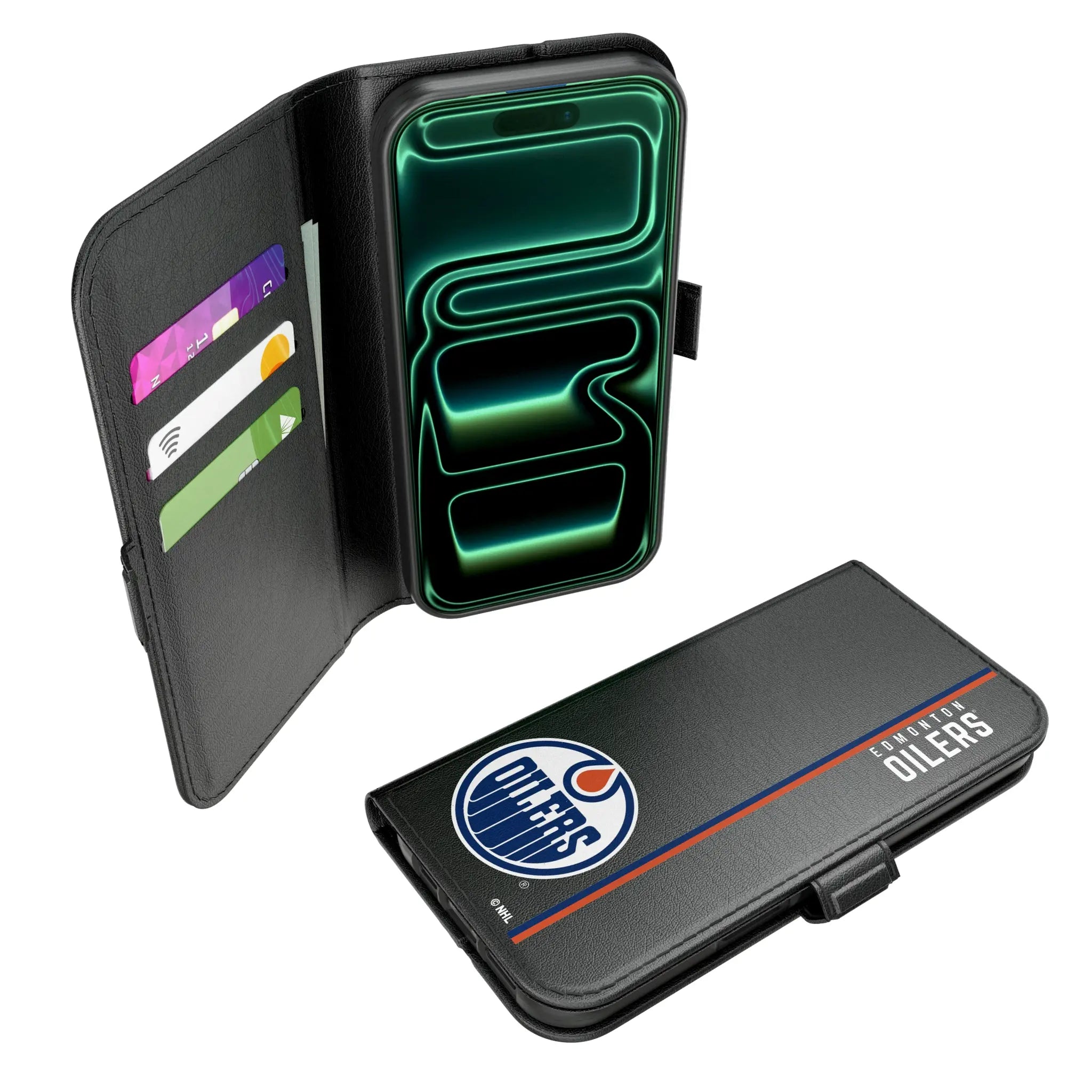 Edmonton Oilers Sidebar iPhone Folio Phone Case for Apple iPhone#Device_iPhone 17