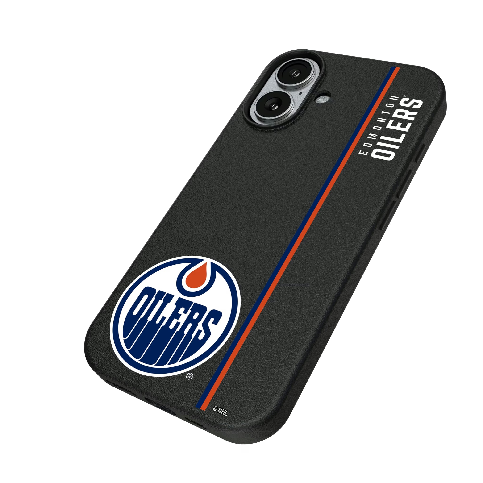 Edmonton Oilers Sidebar iPhone MagSafe Compatible Phone Case for Apple iPhone - Isometric View#Device_iPhone 17