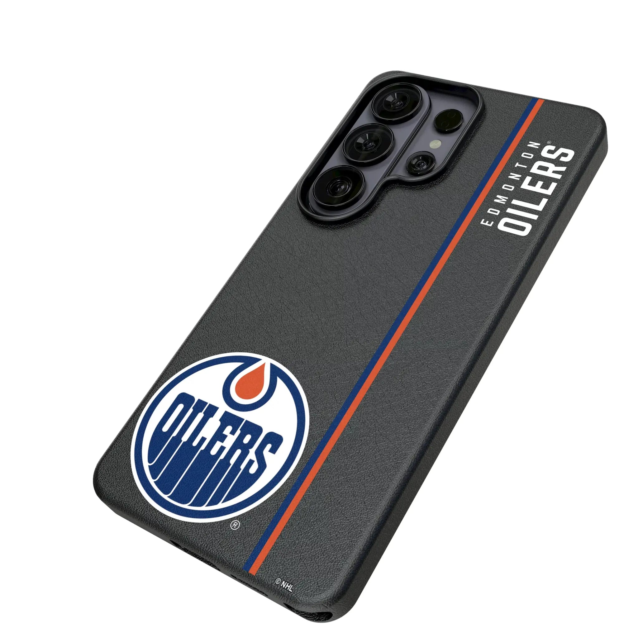 Edmonton Oilers Sidebar Galaxy MagSafe Compatible Phone Case for Samsung Galaxy - Isometric View#Device_Galaxy S26 Ultra