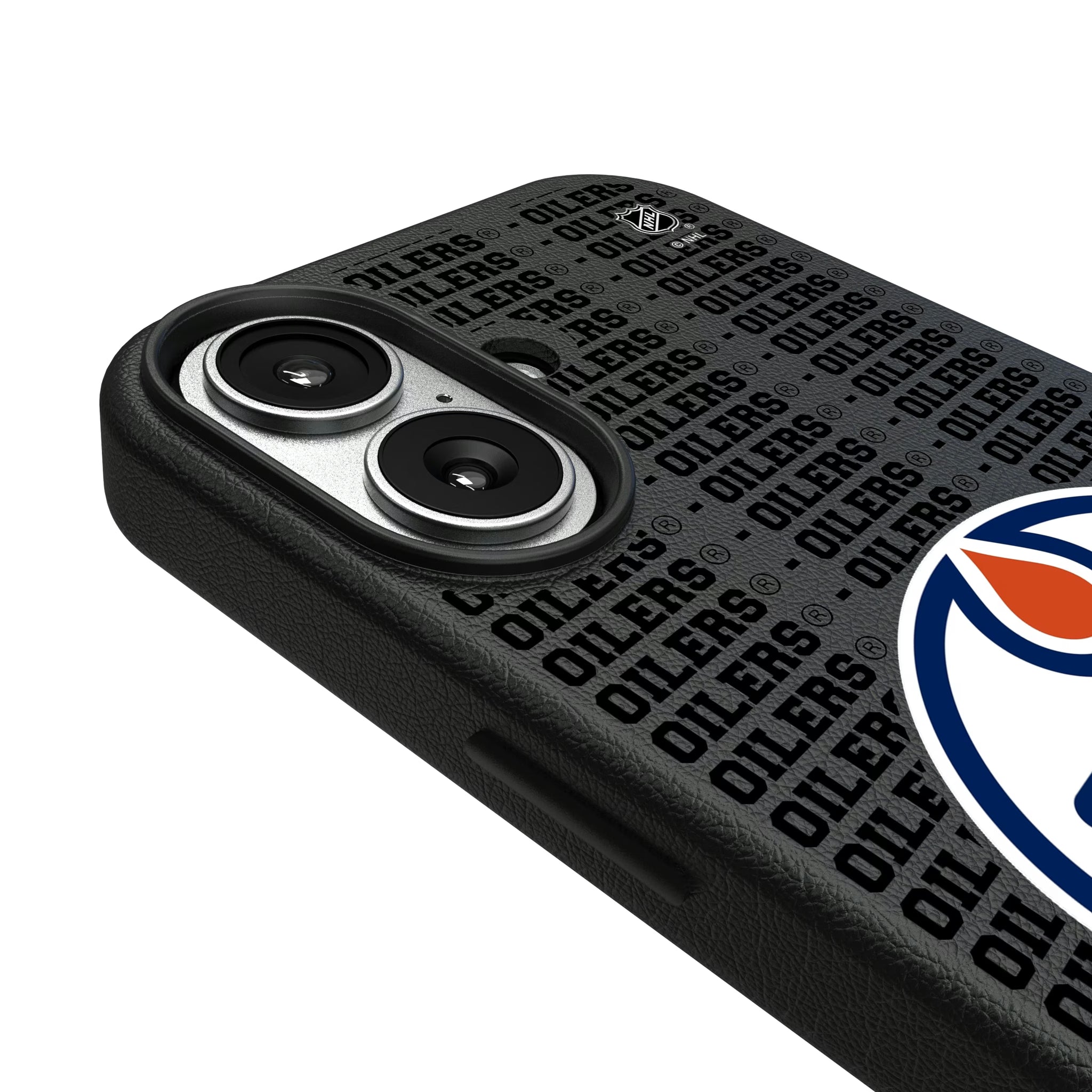 Edmonton Oilers Text Backdrop iPhone MagSafe Compatible Phone Case for Apple iPhone - Detail#Device_iPhone 17