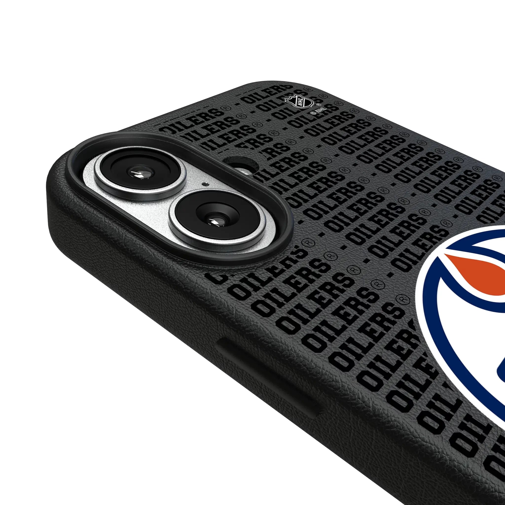 Edmonton Oilers Text Backdrop iPhone MagSafe Compatible Phone Case for Apple iPhone - Detail#Device_iPhone 17