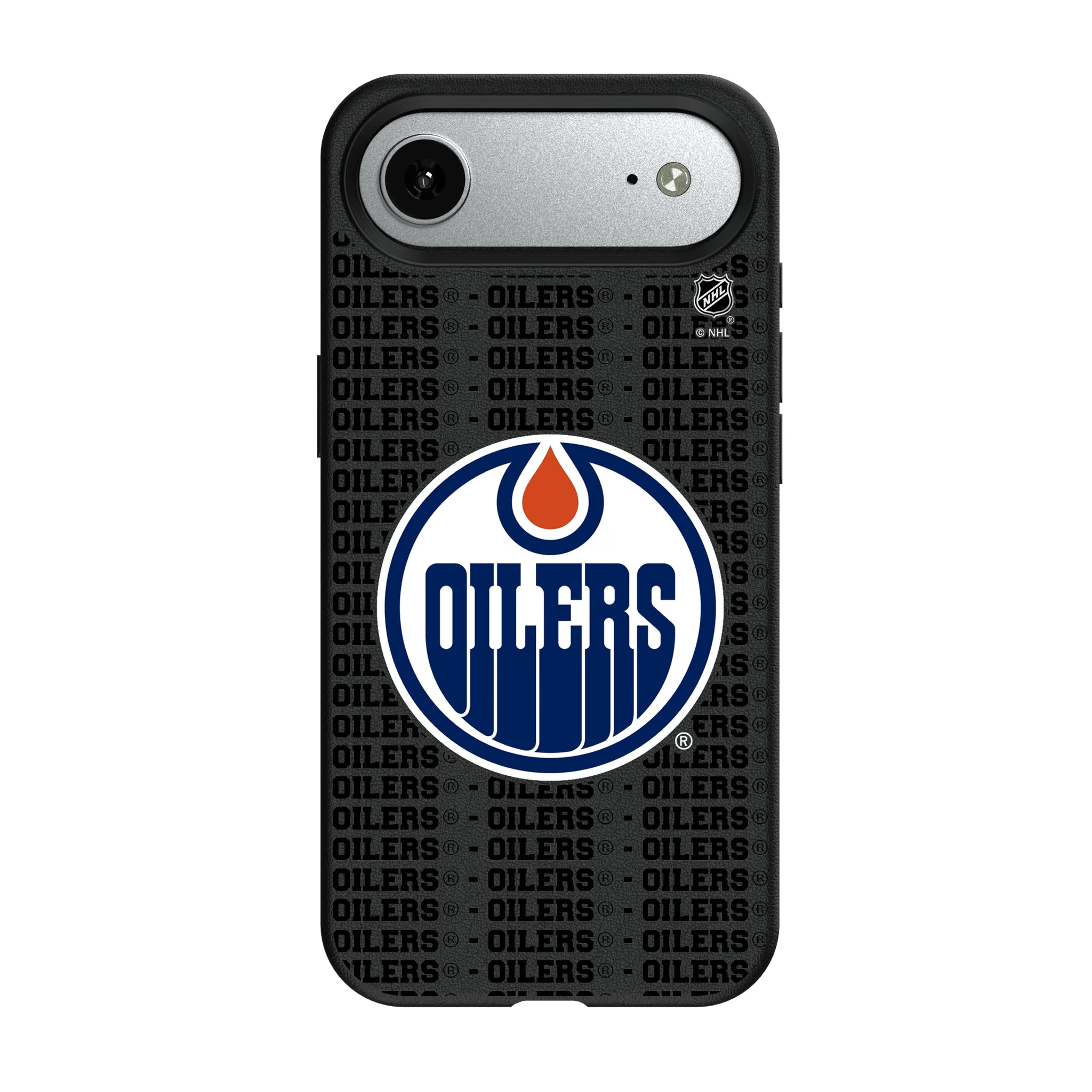 Edmonton Oilers Text Backdrop iPhone MagSafe Compatible Phone Case for Apple iPhone#Device_iPhone Air