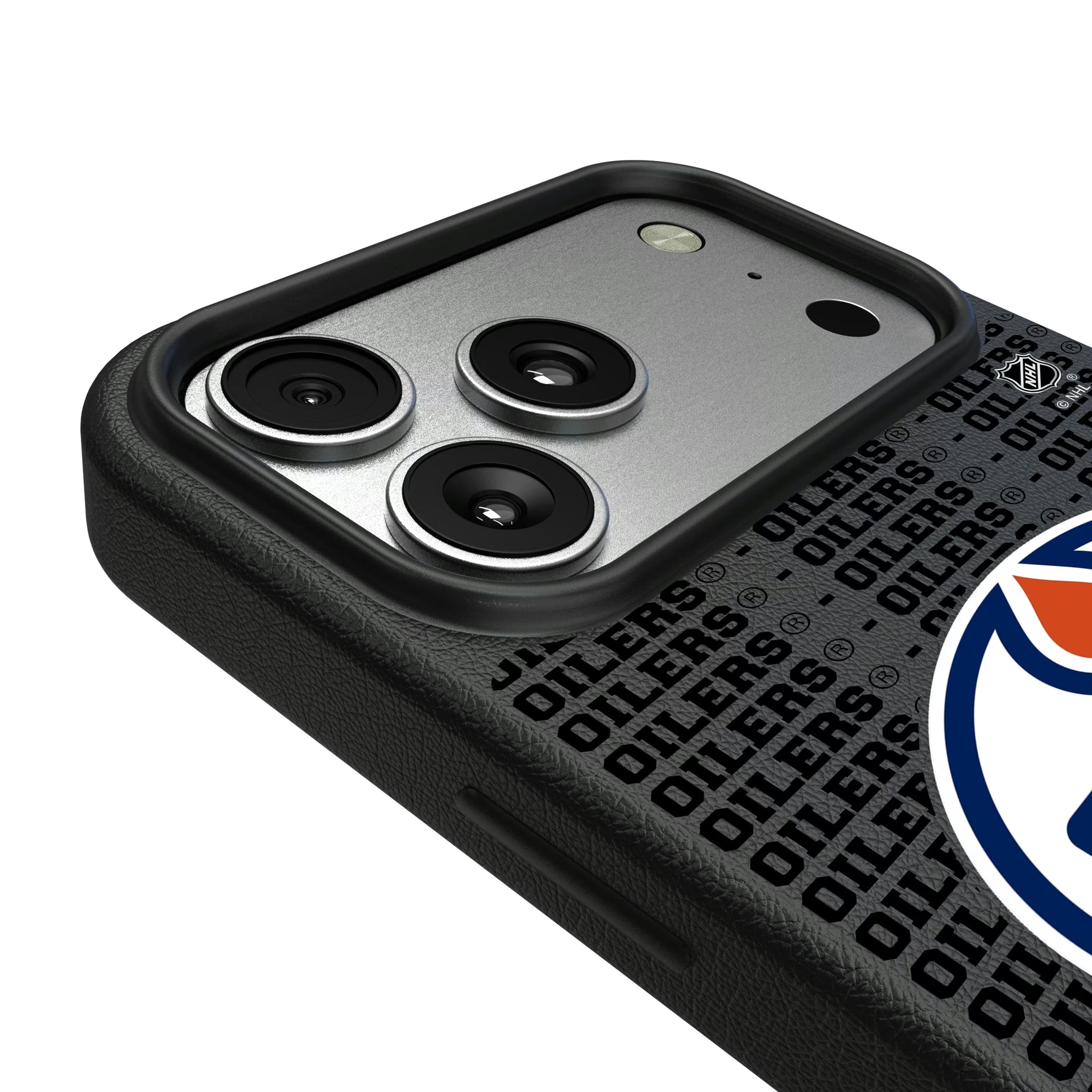 Edmonton Oilers Text Backdrop iPhone MagSafe Compatible Phone Case for Apple iPhone - Detail#Device_iPhone 17 Pro Max