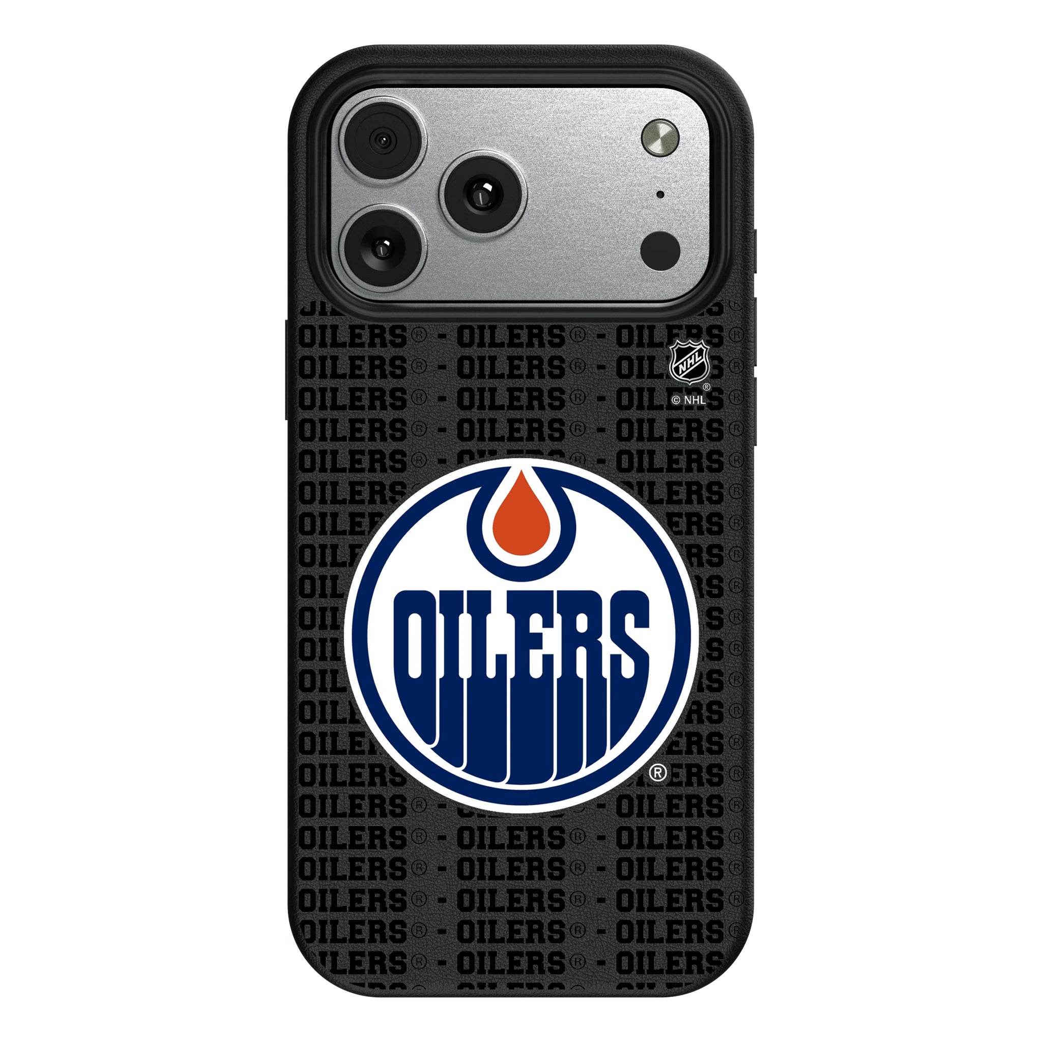 Edmonton Oilers Text Backdrop iPhone MagSafe Compatible Phone Case for Apple iPhone#Device_iPhone 17 Pro Max