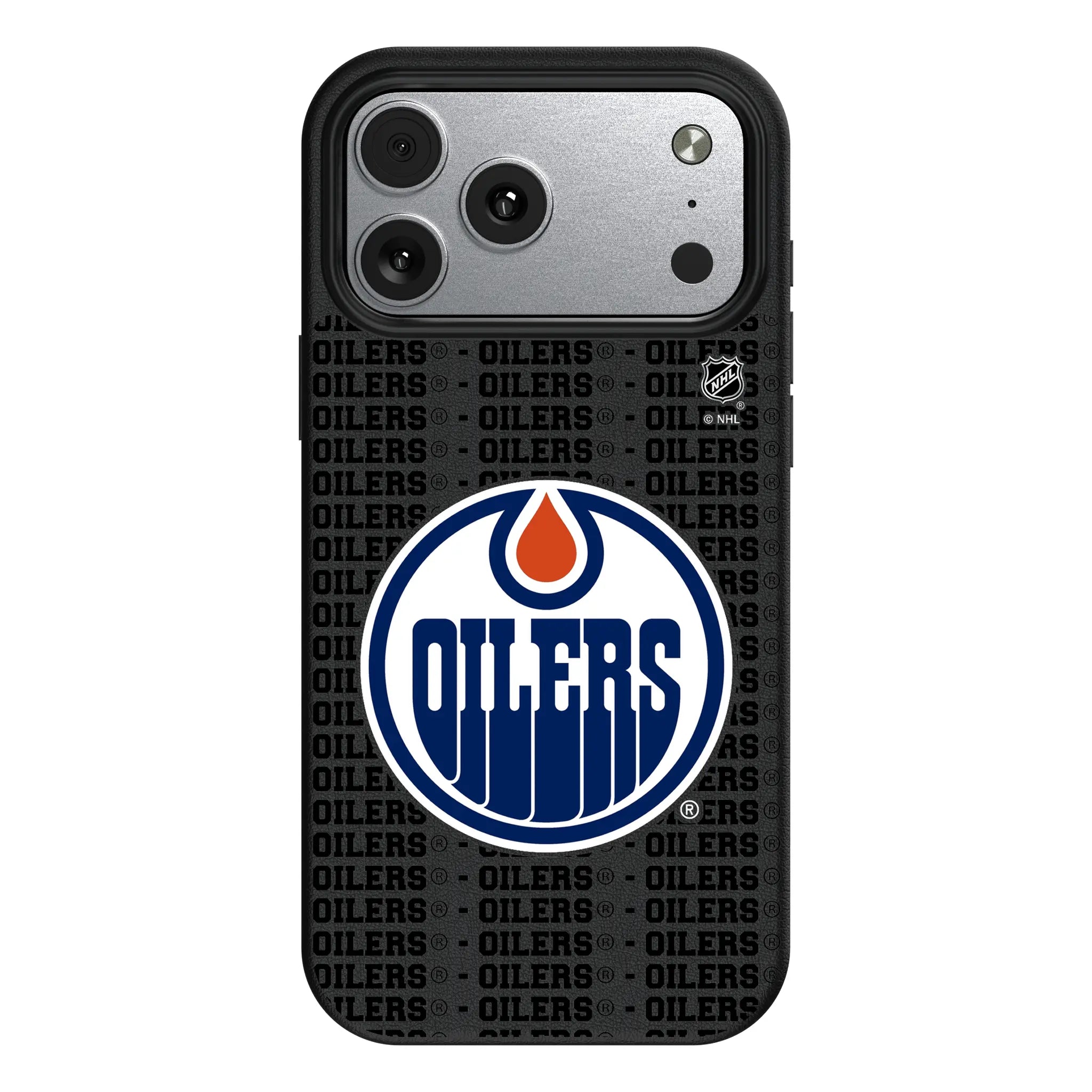 Edmonton Oilers Text Backdrop iPhone MagSafe Compatible Phone Case for Apple iPhone#Device_iPhone 17 Pro Max