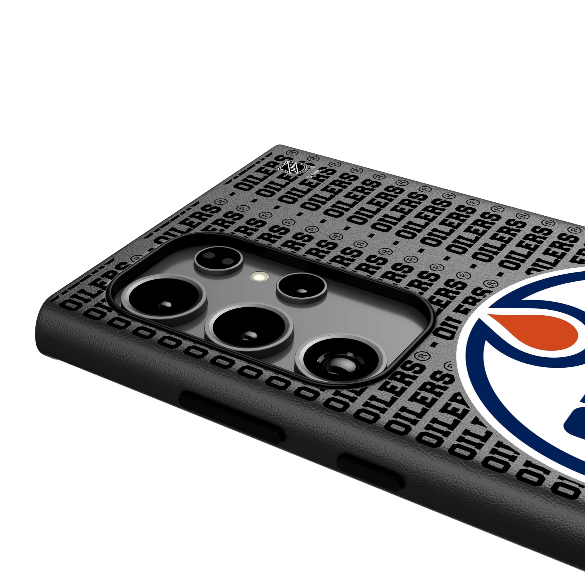 Edmonton Oilers Text Backdrop Galaxy MagSafe Compatible Phone Case for Samsung Galaxy - Detail