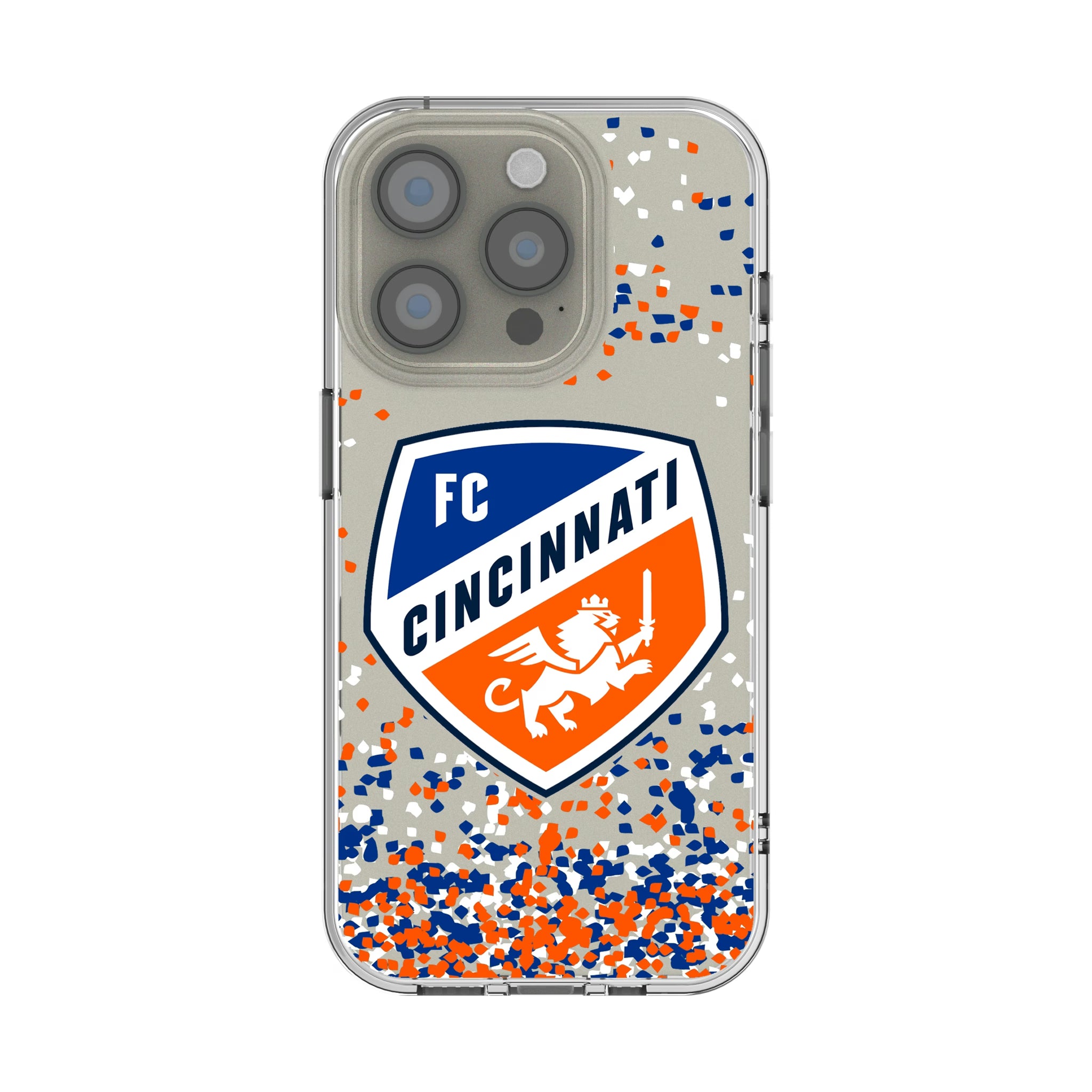 FC Cincinnati Confetti iPhone Clear Phone Case for Apple iPhone