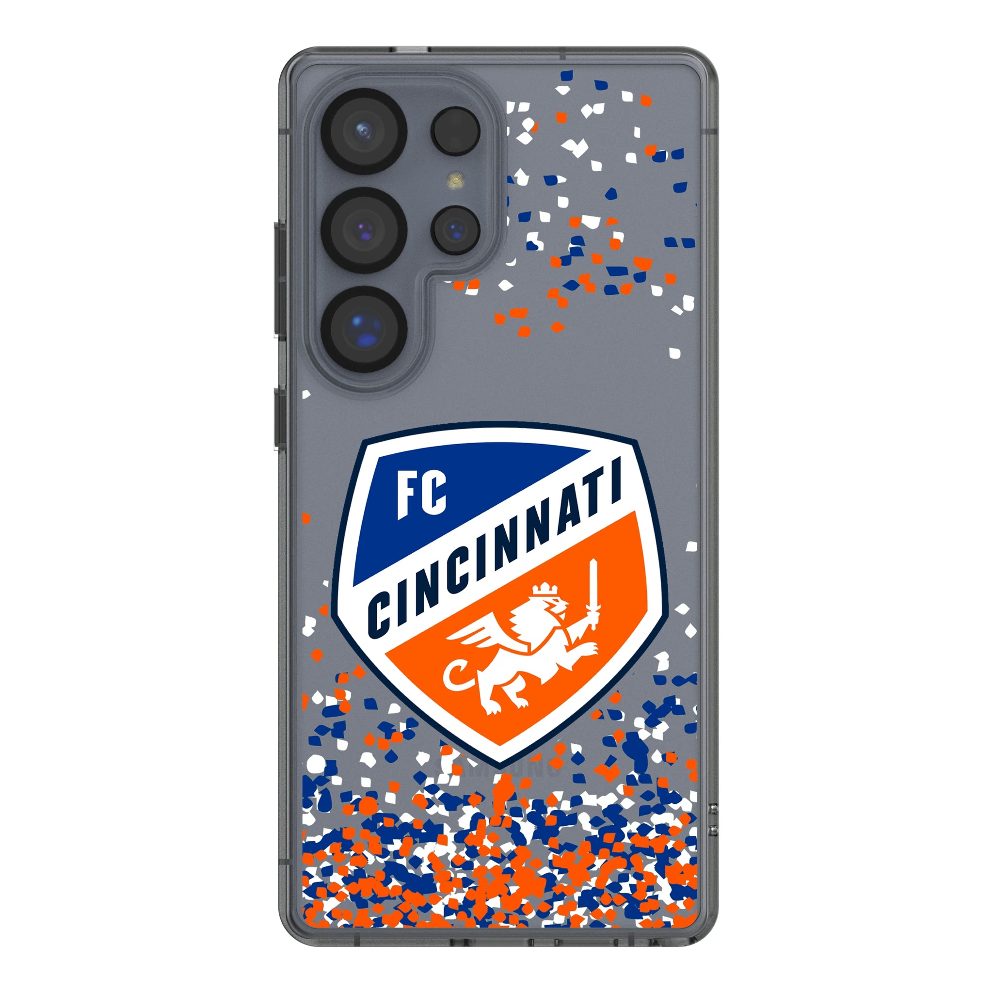 FC Cincinnati Confetti Galaxy Clear Phone Case for Samsung Galaxy