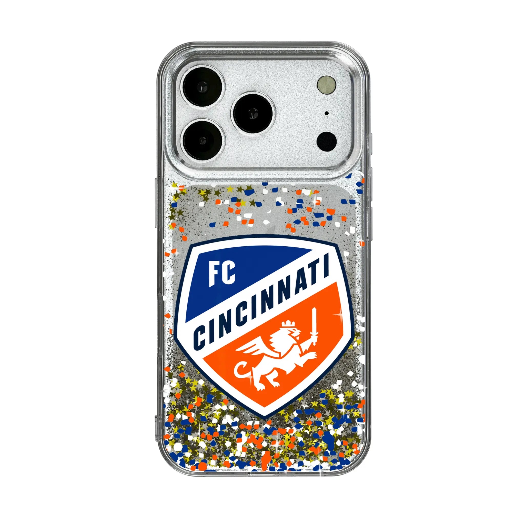 FC Cincinnati Confetti iPhone Glitter Phone Case for Apple iPhone