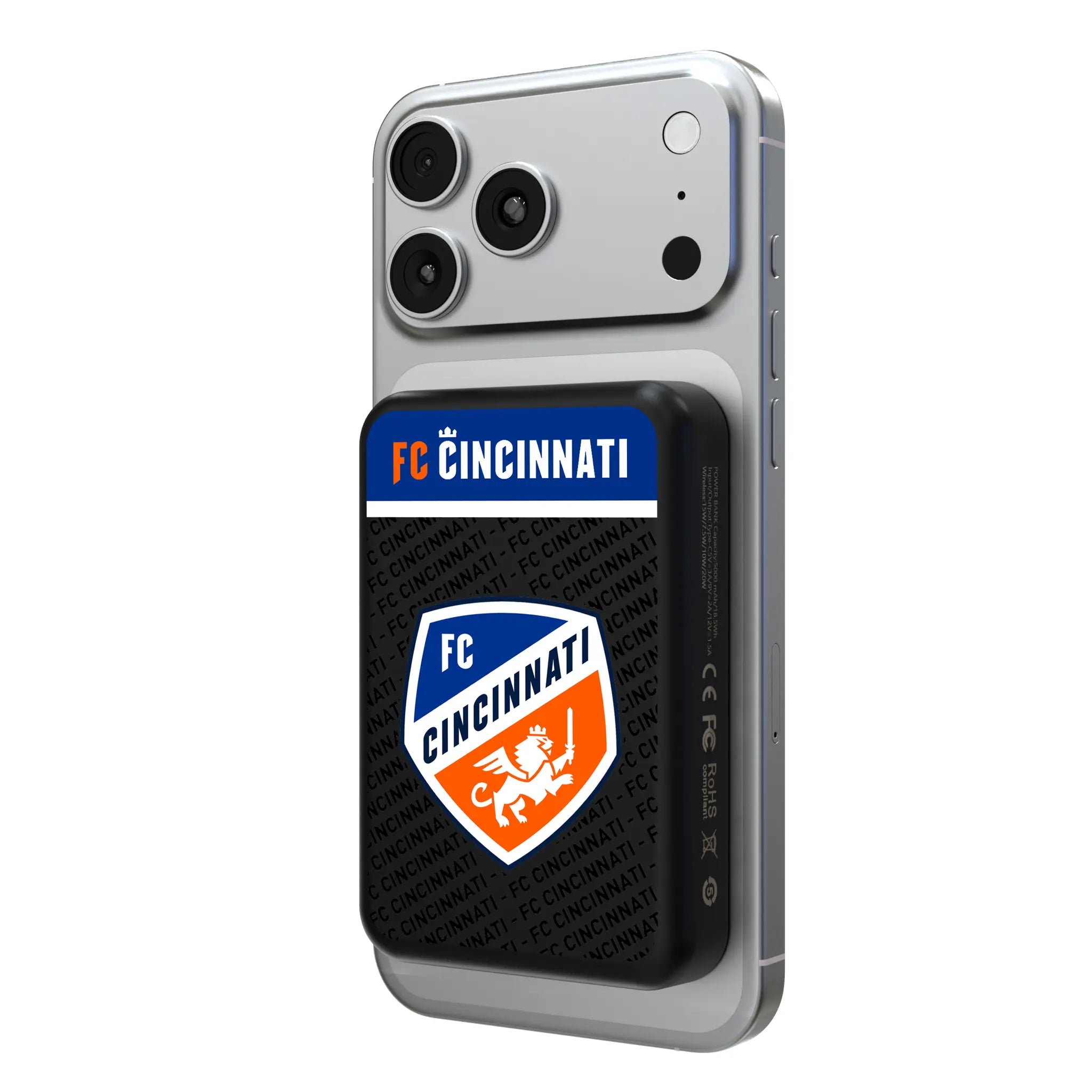 FC Cincinnati Endzone Plus Wireless Mag Power Bank
