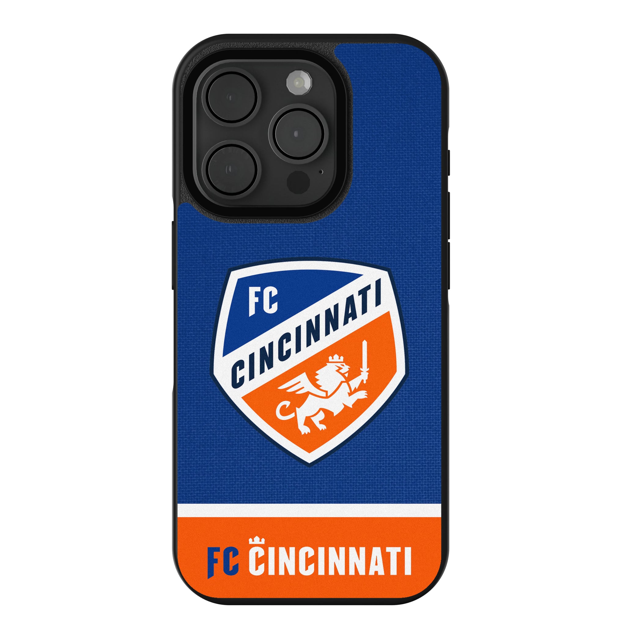 FC Cincinnati Endzone Solid iPhone Bump Phone Case for Apple iPhone