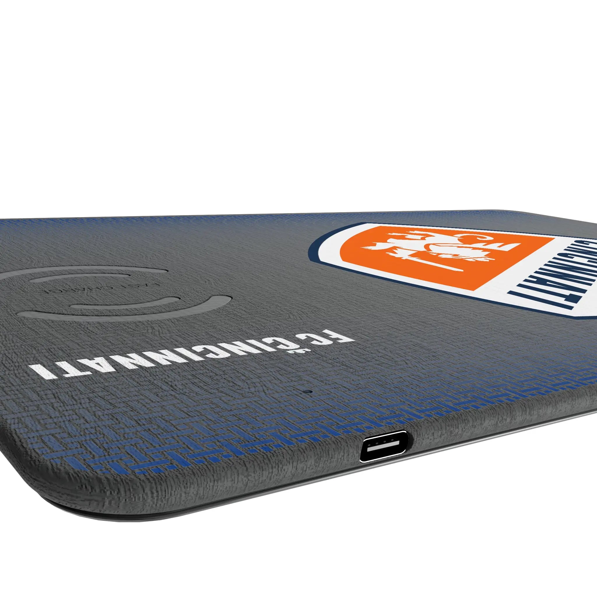 FC Cincinnati Linen 15-Watt Wireless Charger and Mouse Pad