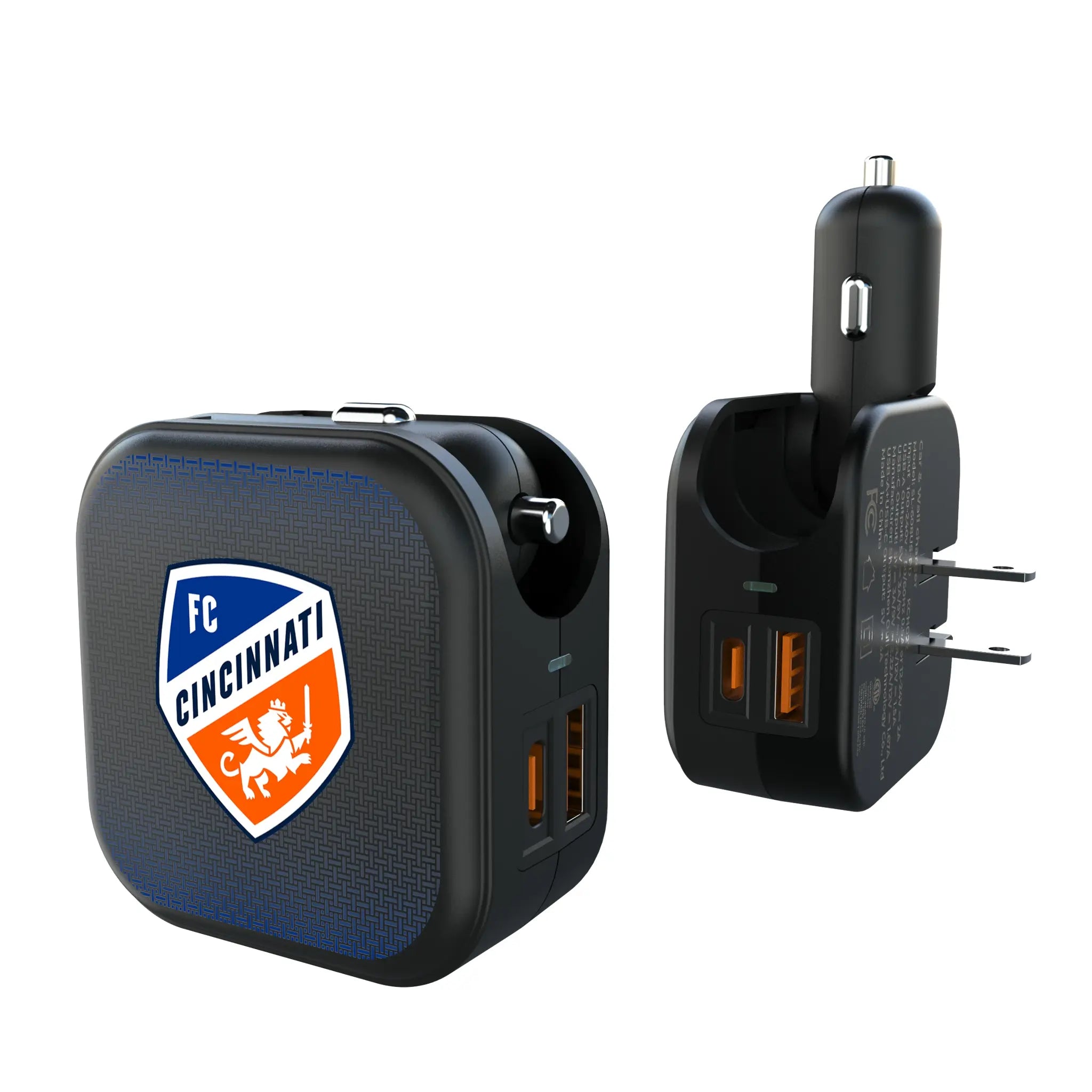 FC Cincinnati Linen 2 in 1 USB A/C Charger