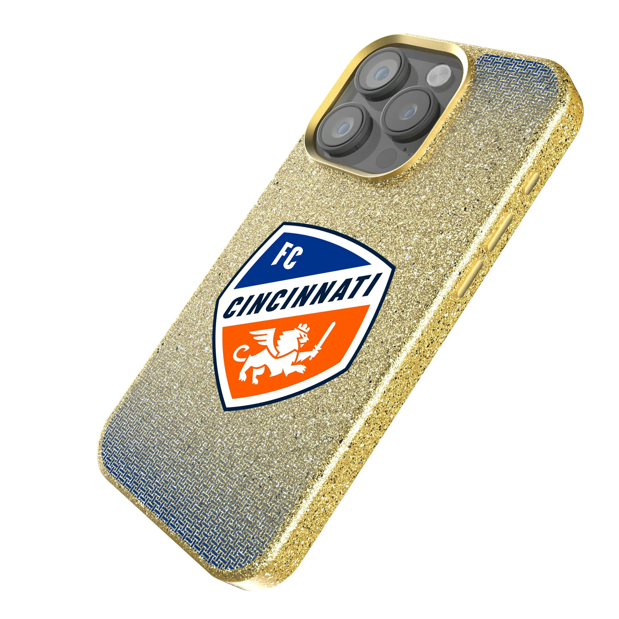 FC Cincinnati Linen iPhone Bling Phone Case for Apple iPhone - Isometric View