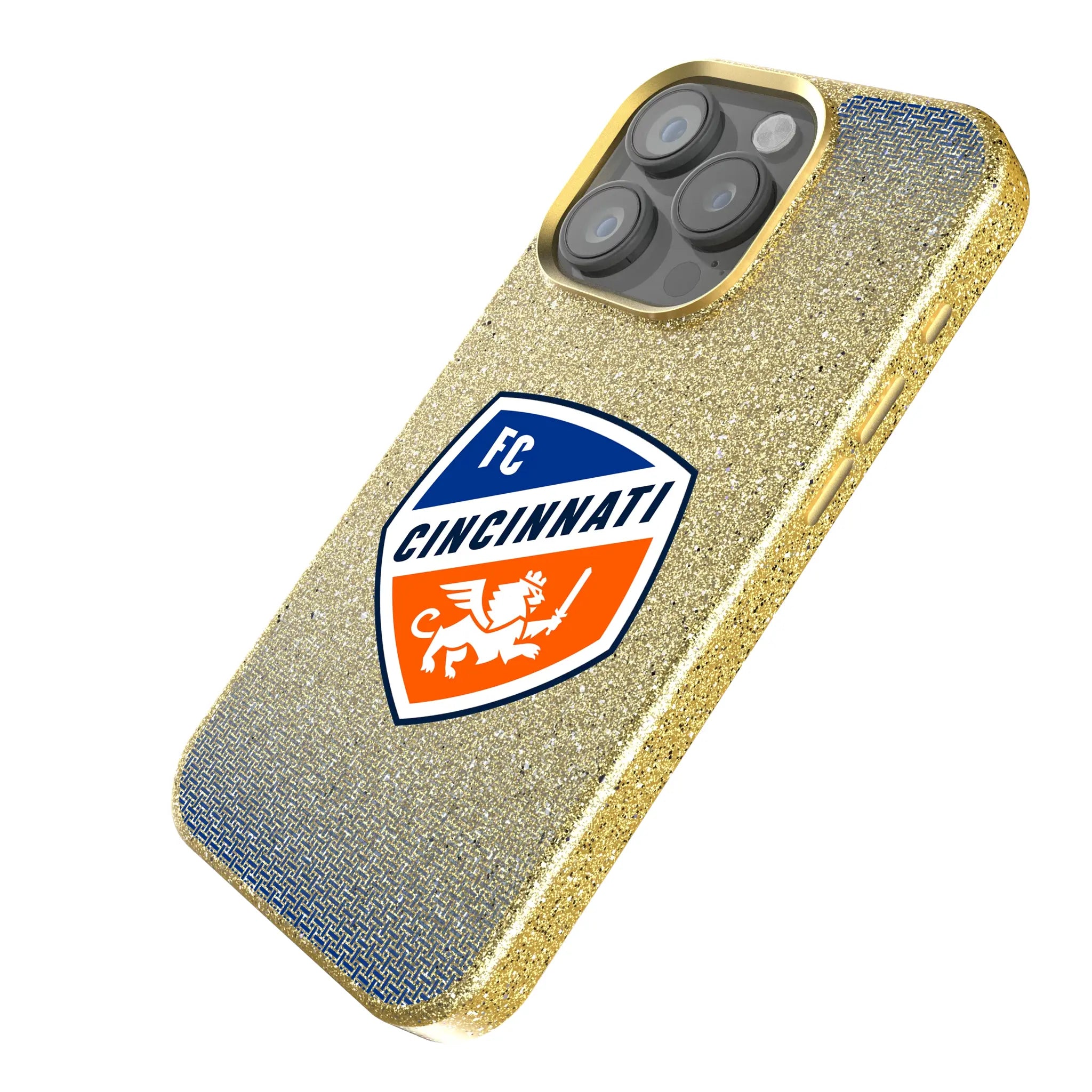 FC Cincinnati Linen iPhone Bling Phone Case for Apple iPhone - Isometric View