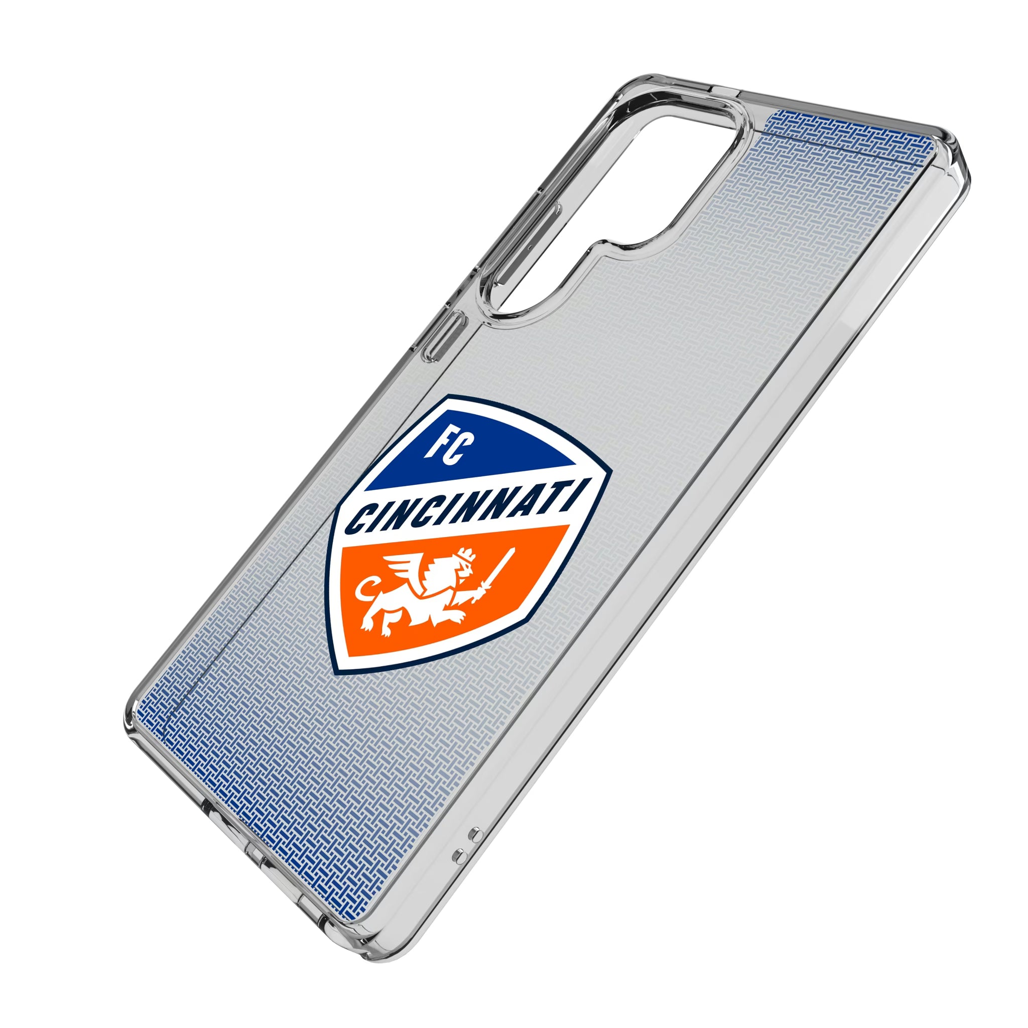 FC Cincinnati Linen Galaxy Clear Phone Case for Samsung Galaxy - Isometric View