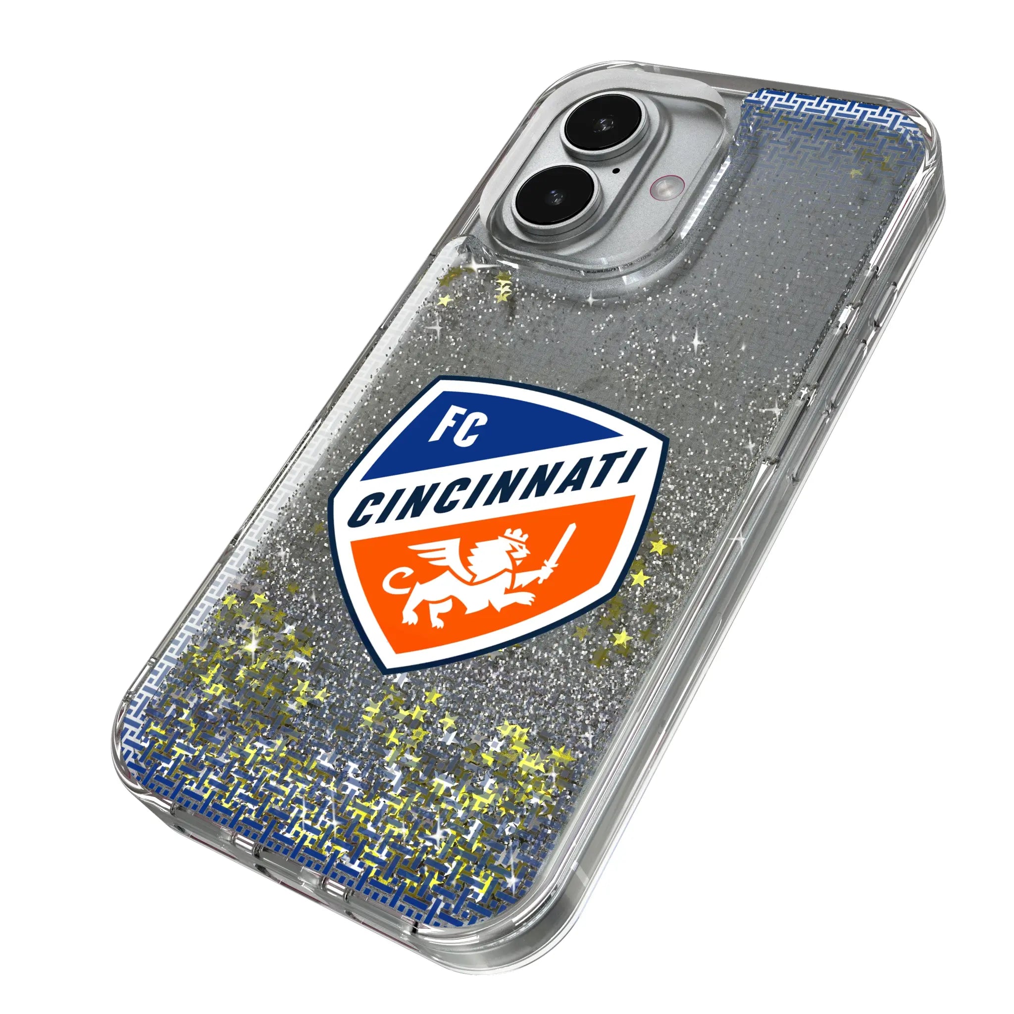 FC Cincinnati Linen iPhone Glitter Phone Case for Apple iPhone - Isometric View