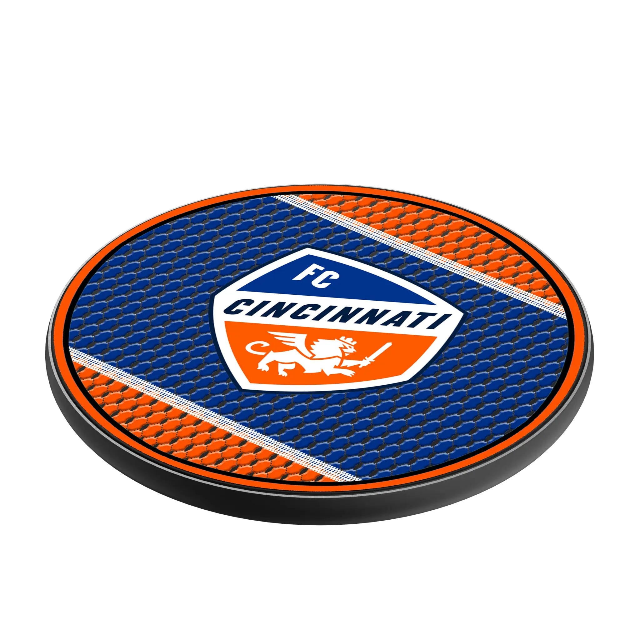 FC Cincinnati Mesh 15-Watt Wireless Charger - Isometric View