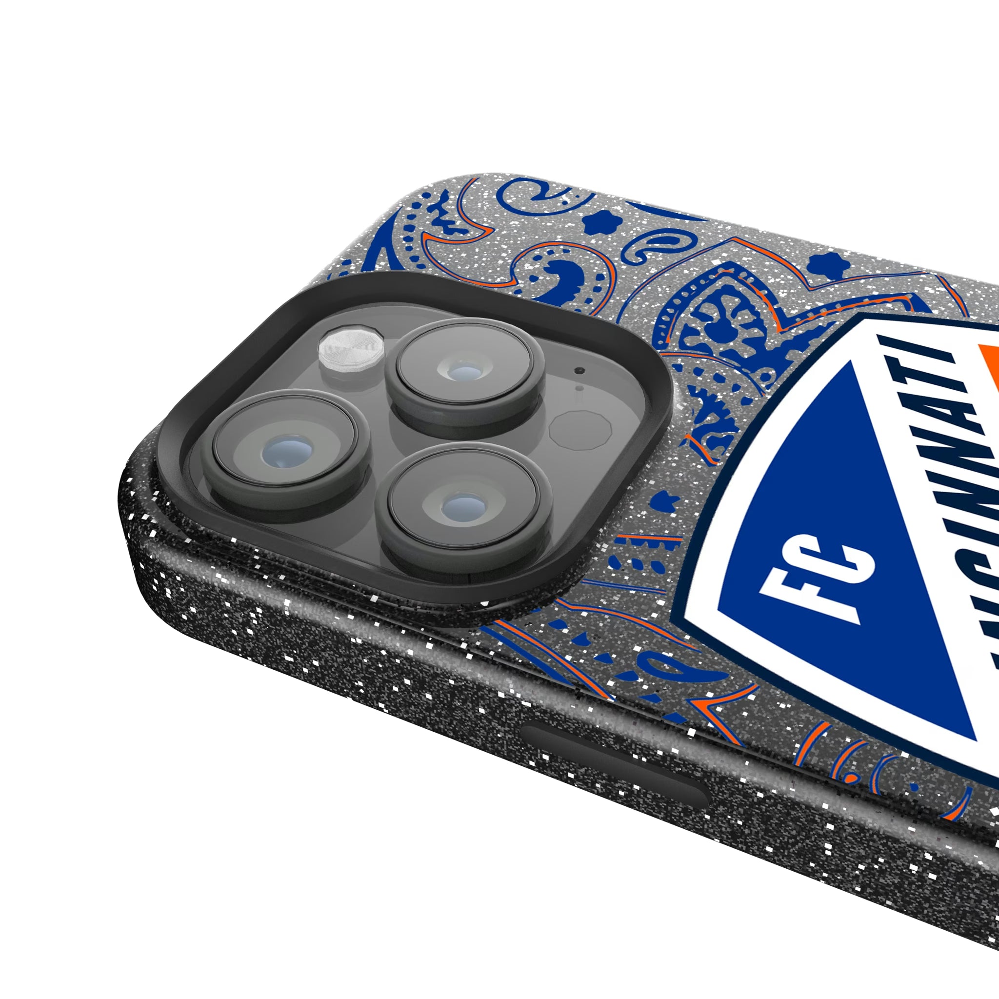 FC Cincinnati Paisley iPhone Bling Phone Case for Apple iPhone - Detail
