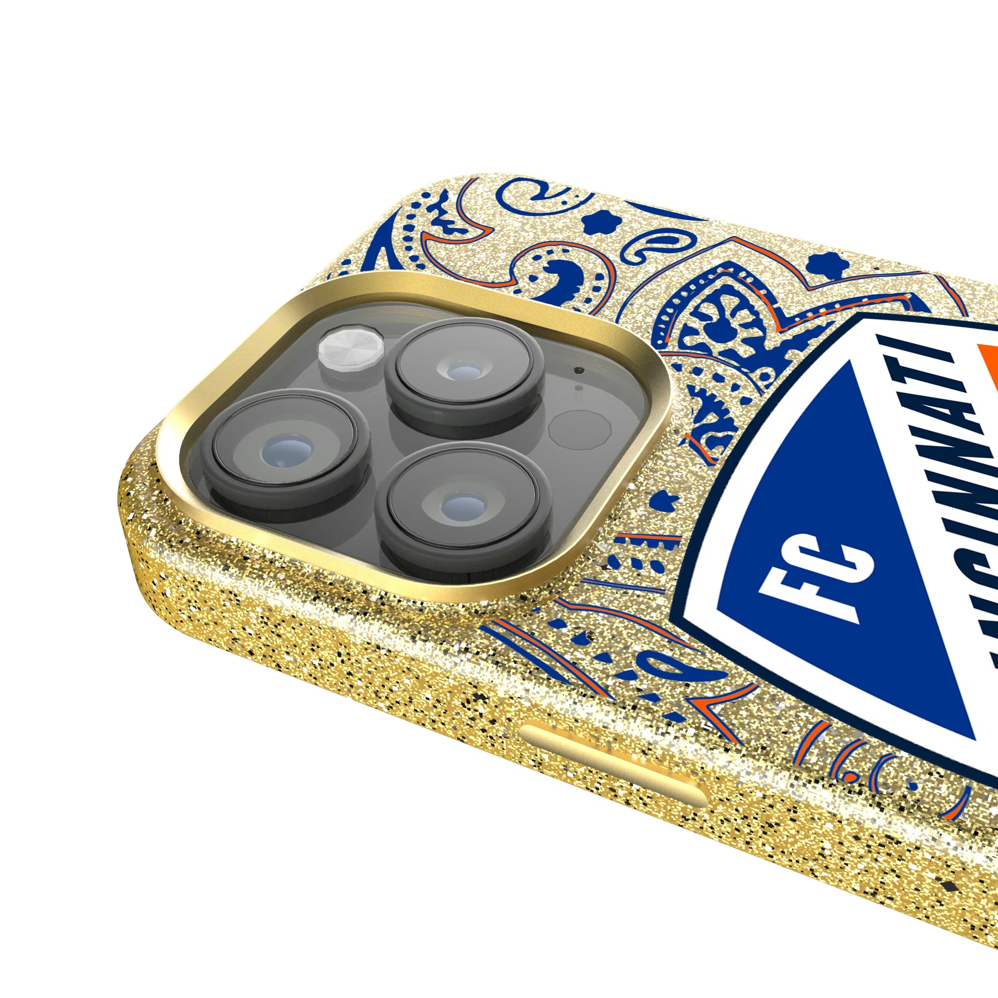 FC Cincinnati Paisley iPhone Bling Phone Case for Apple iPhone - Detail