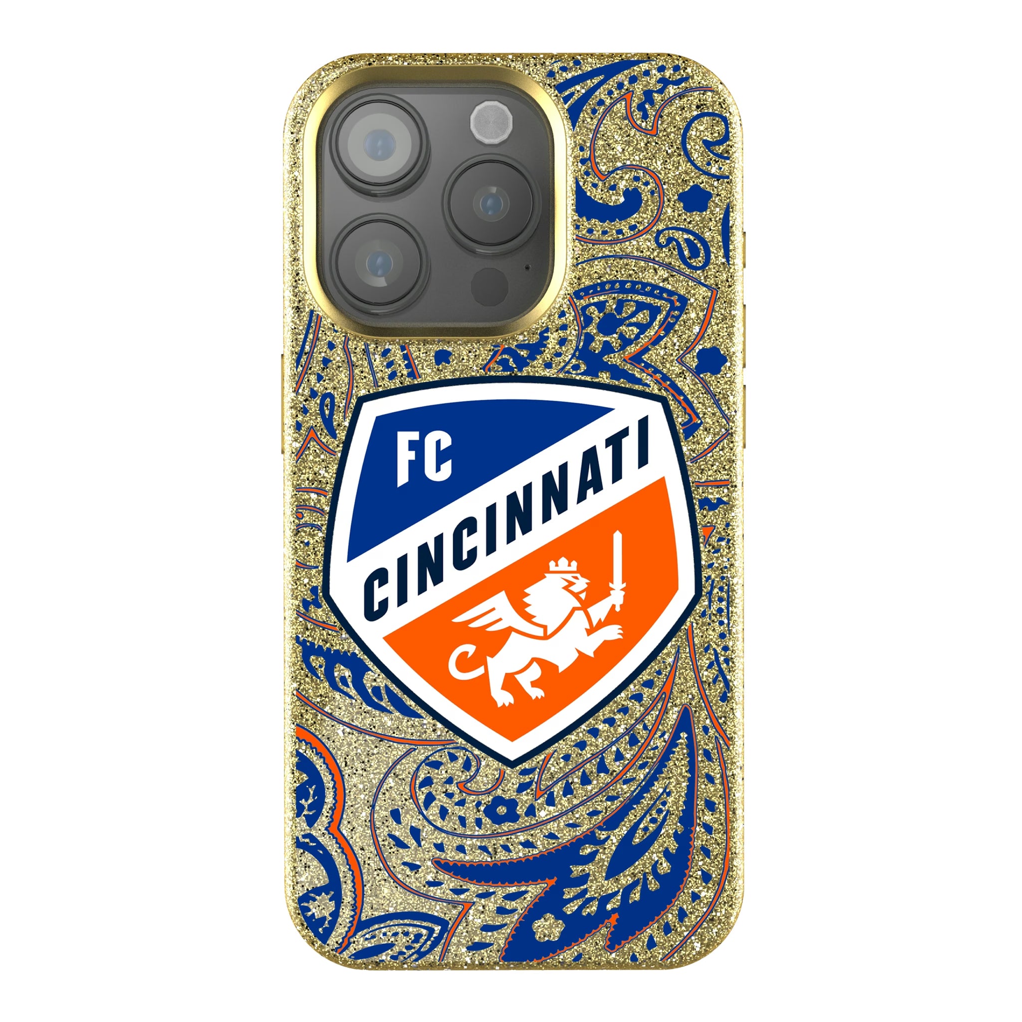 FC Cincinnati Paisley iPhone Bling Phone Case for Apple iPhone