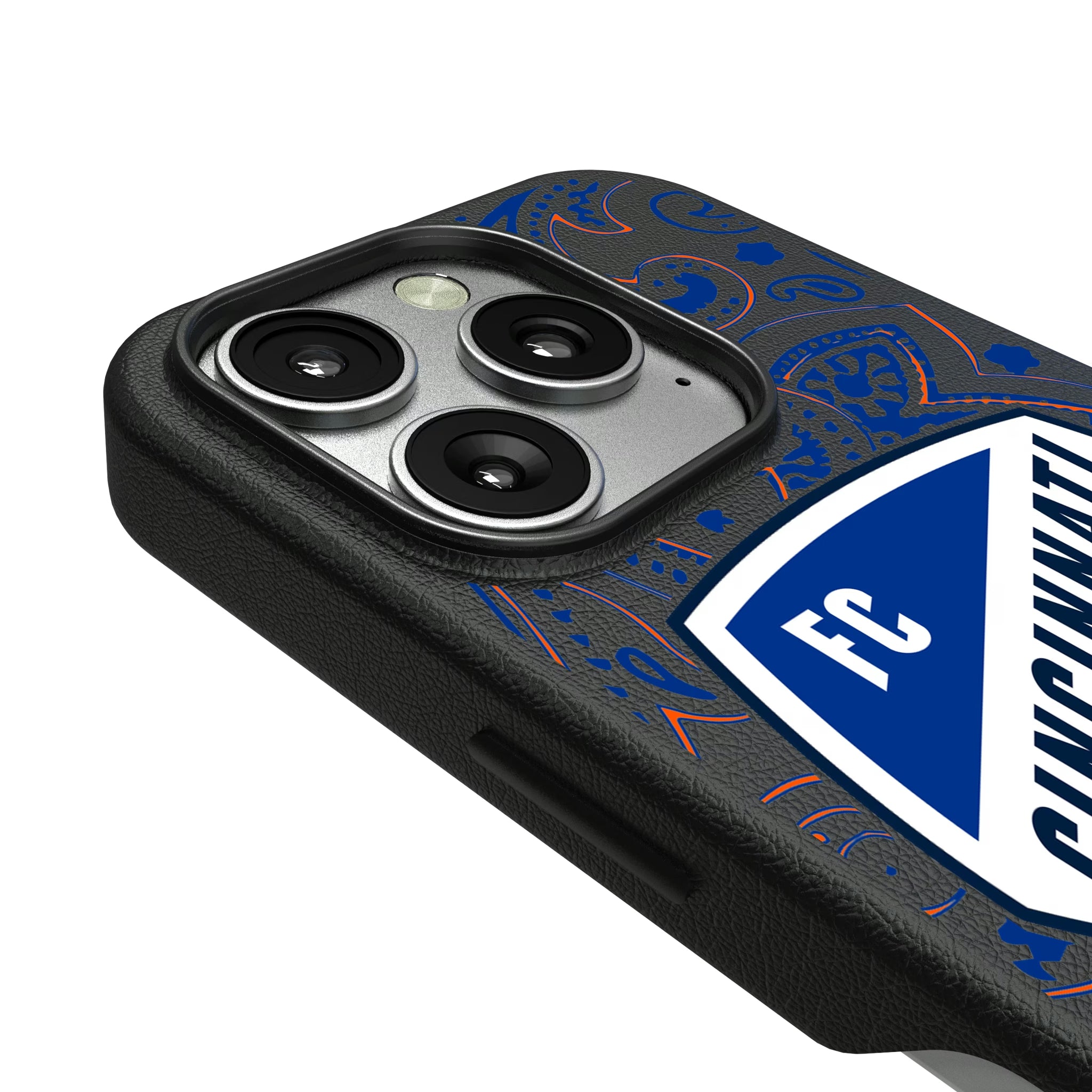 FC Cincinnati Paisley iPhone MagSafe Compatible Phone Case for Apple iPhone - Detail