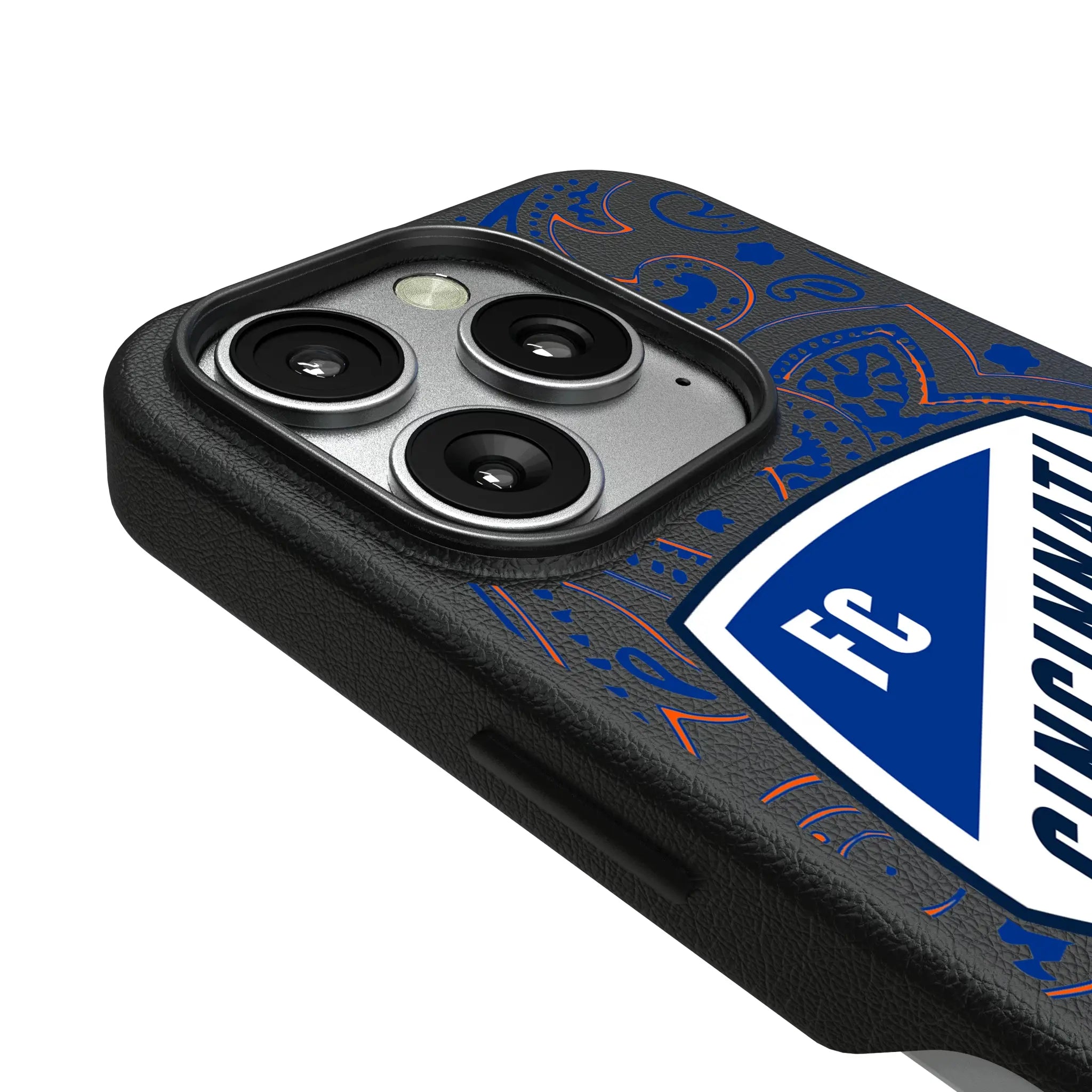 FC Cincinnati Paisley iPhone MagSafe Compatible Phone Case for Apple iPhone - Detail