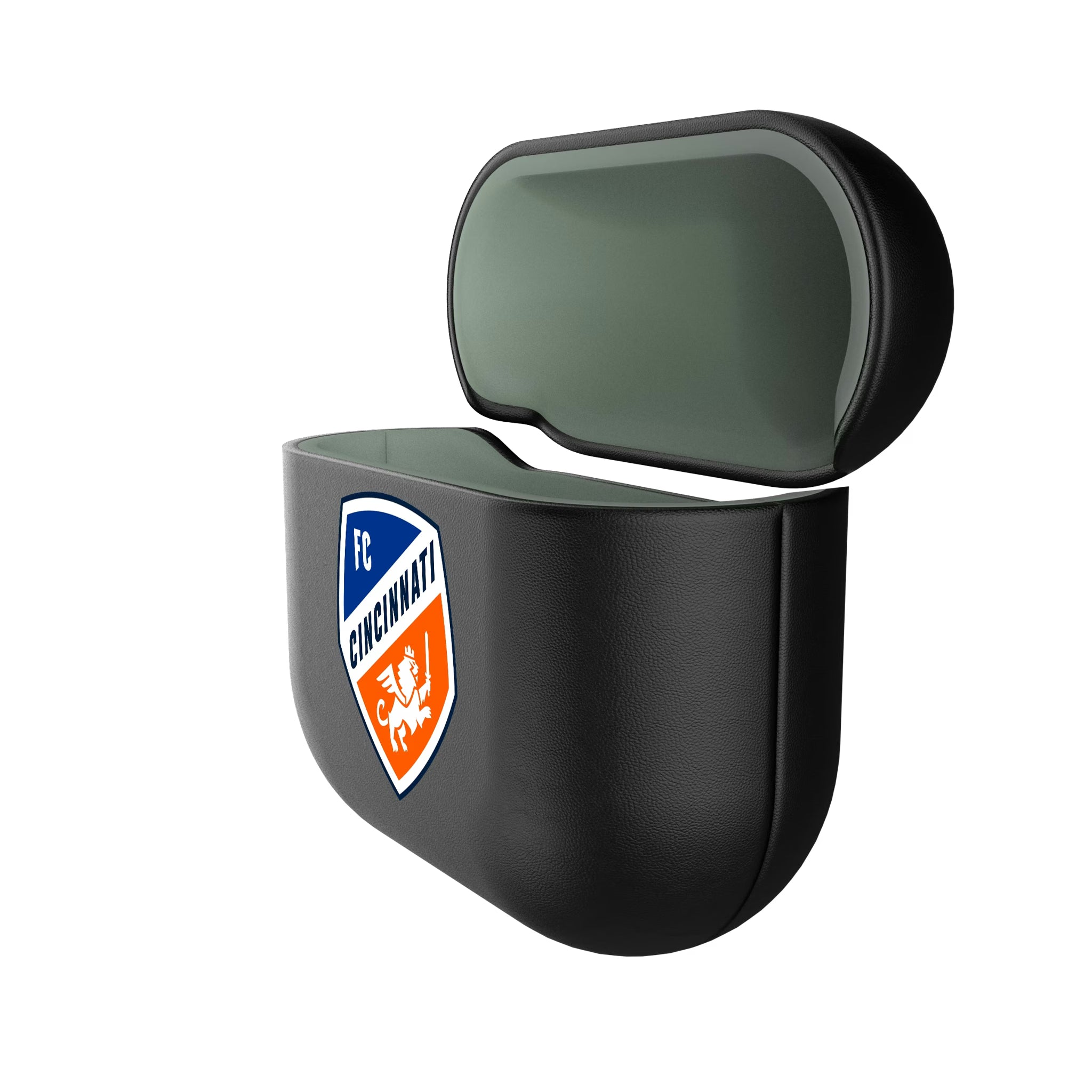 FC Cincinnati Personalized Insignia AirPods AirPod Case Cover - Isometric View#Device_AirPods 4
