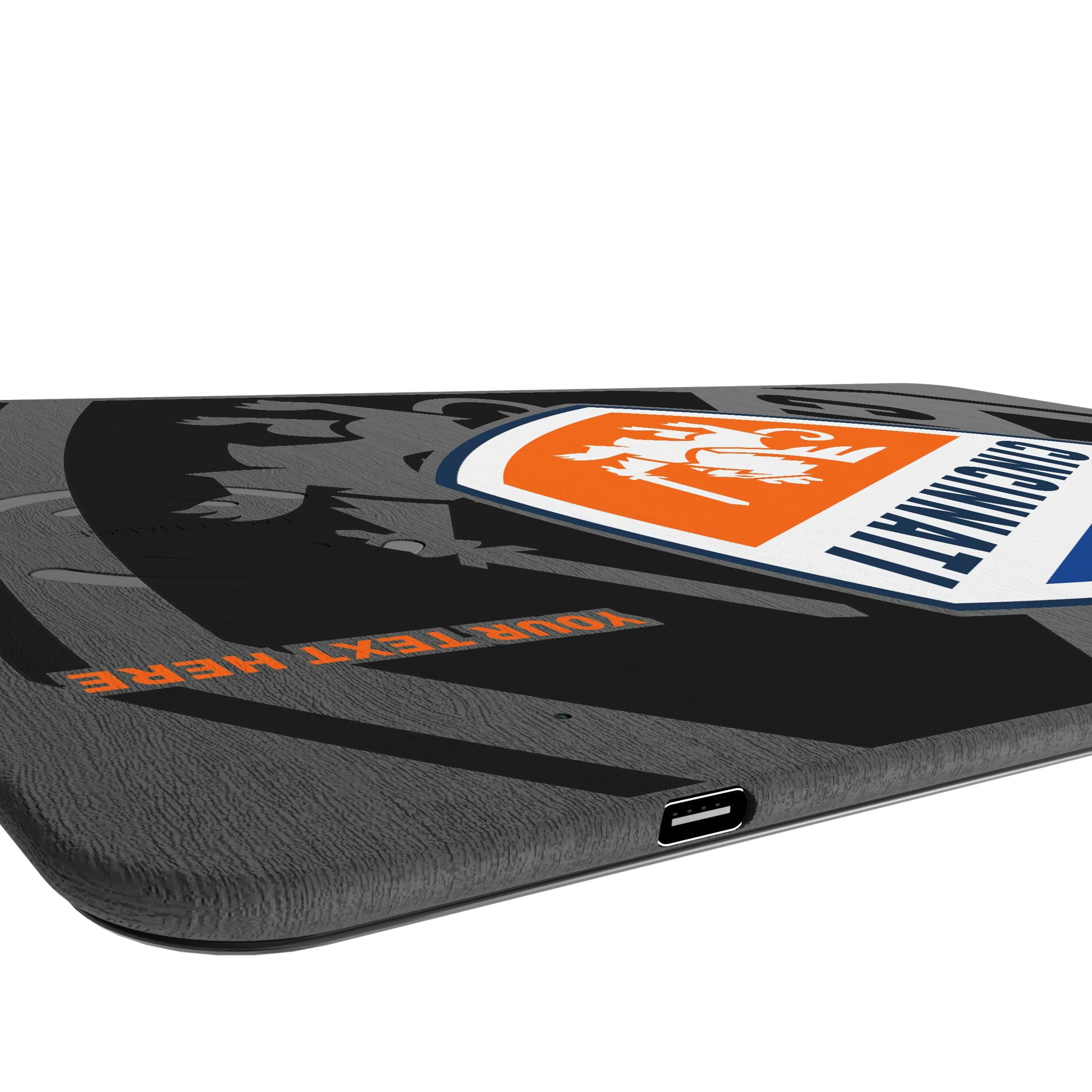 FC Cincinnati Personalized Tilt 15-Watt Wireless Charger and Mouse Pad