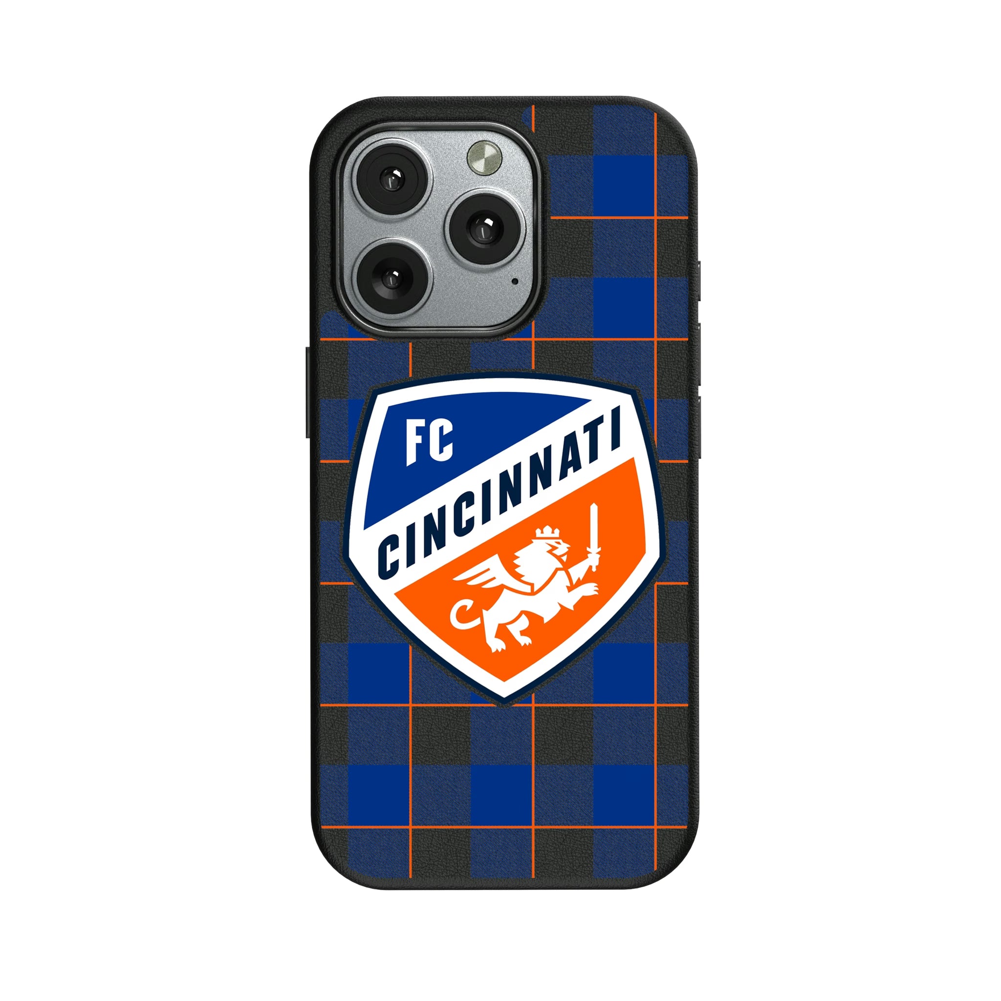 FC Cincinnati Plaid iPhone MagSafe Compatible Phone Case for Apple iPhone