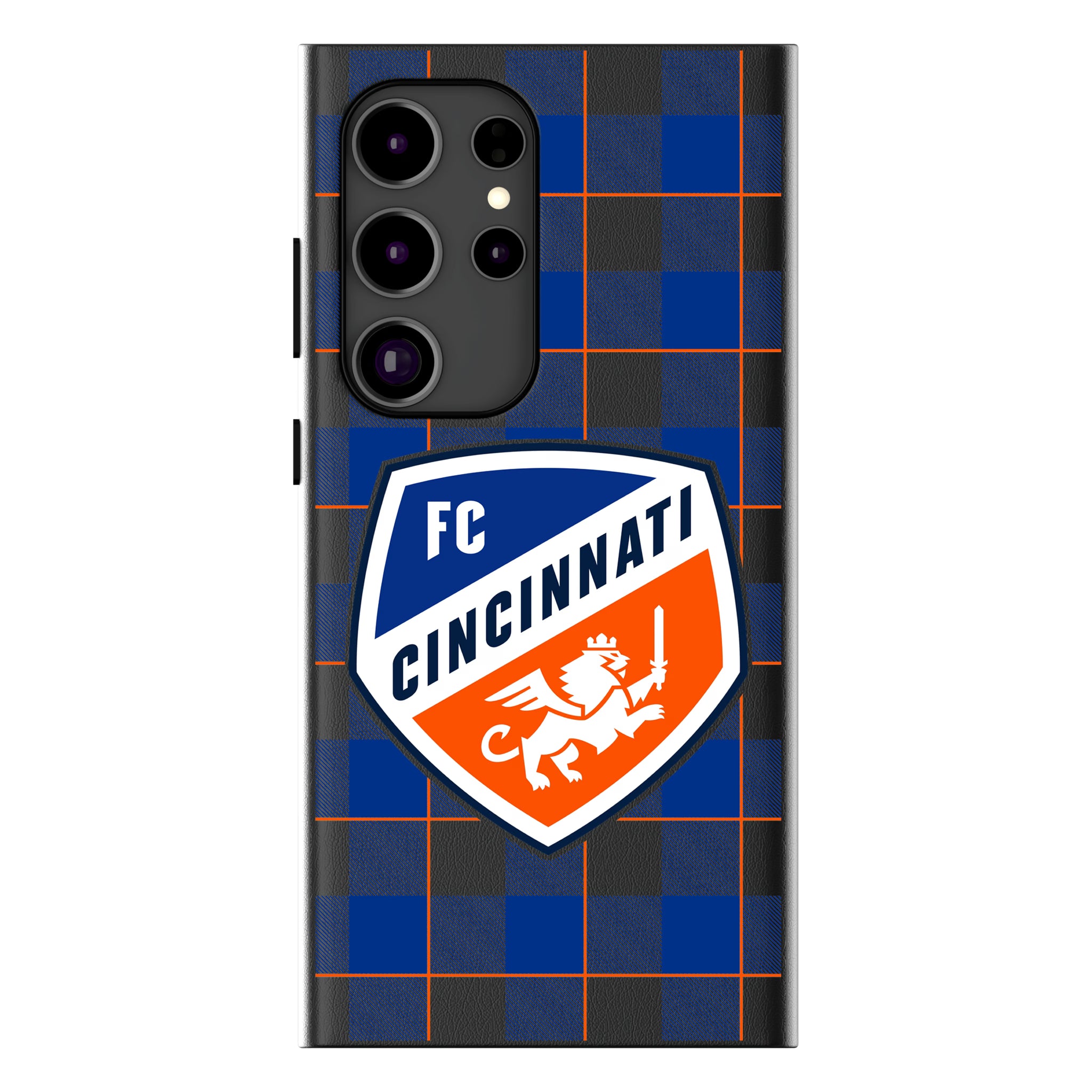 FC Cincinnati Plaid Galaxy MagSafe Compatible Phone Case for Samsung Galaxy