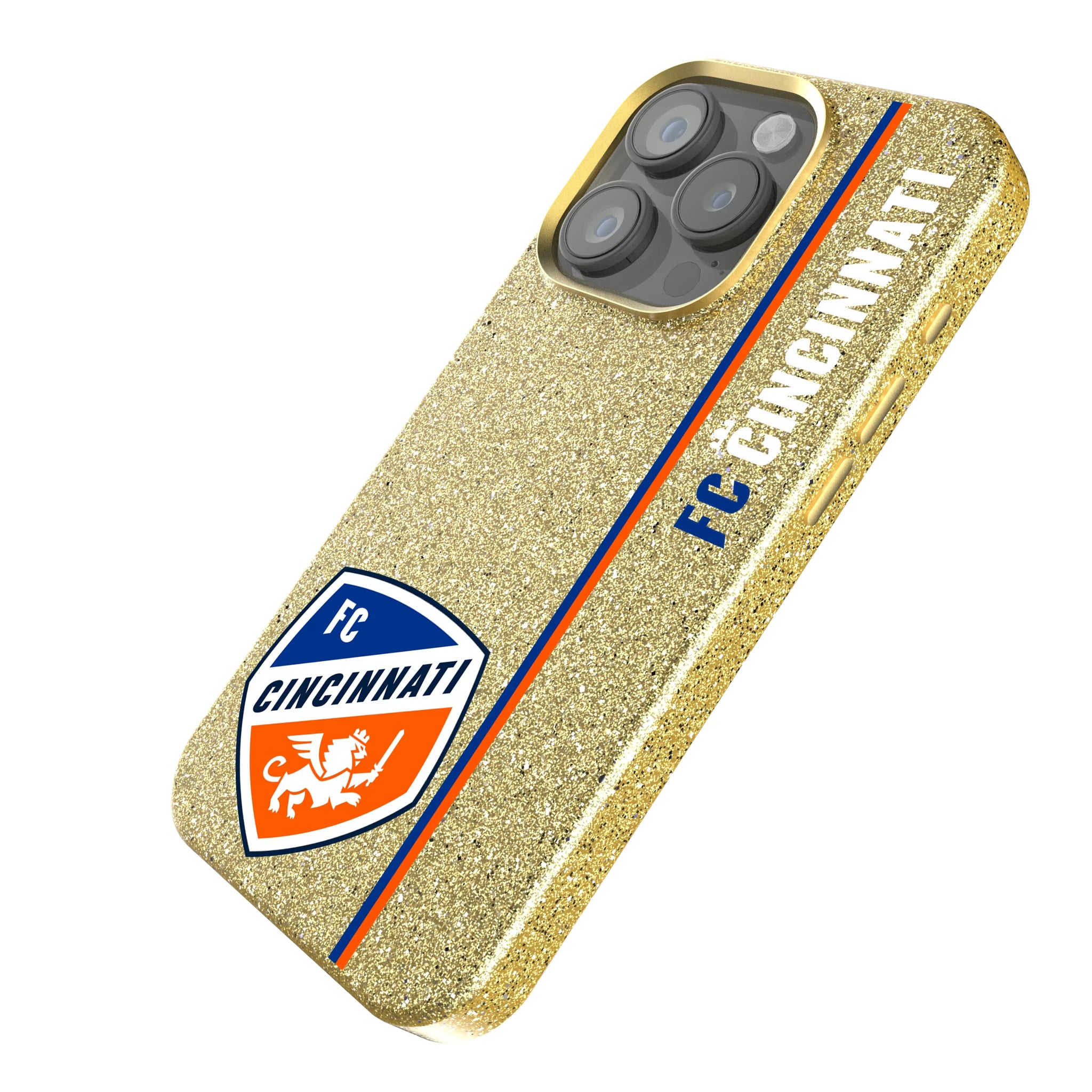 FC Cincinnati Sidebar iPhone Bling Phone Case for Apple iPhone - Isometric View