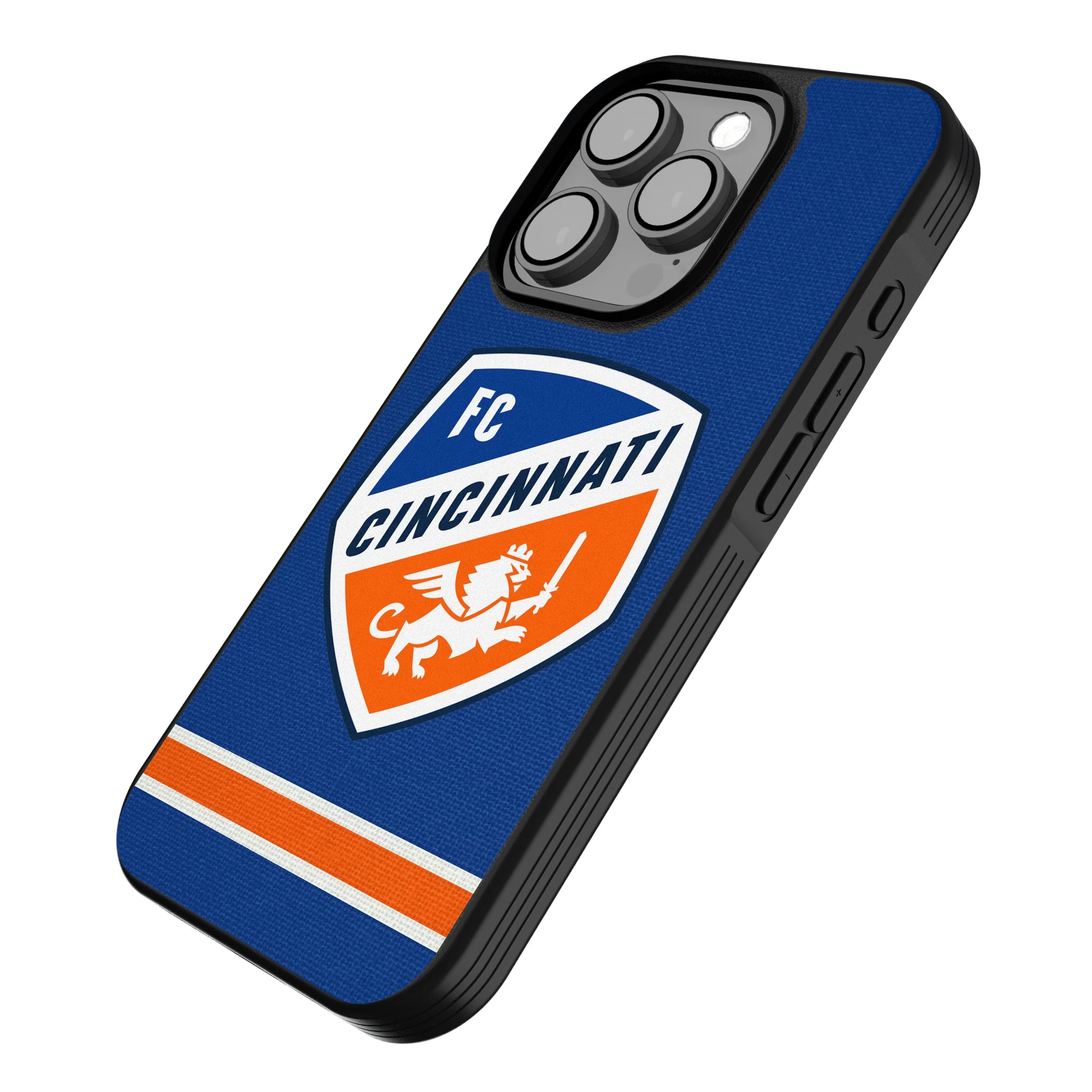 FC Cincinnati Stripe iPhone Bump Phone Case for Apple iPhone - Isometric View