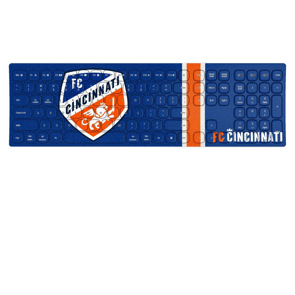 FC Cincinnati Stripe KKB605 Curved Wireless Keyboard