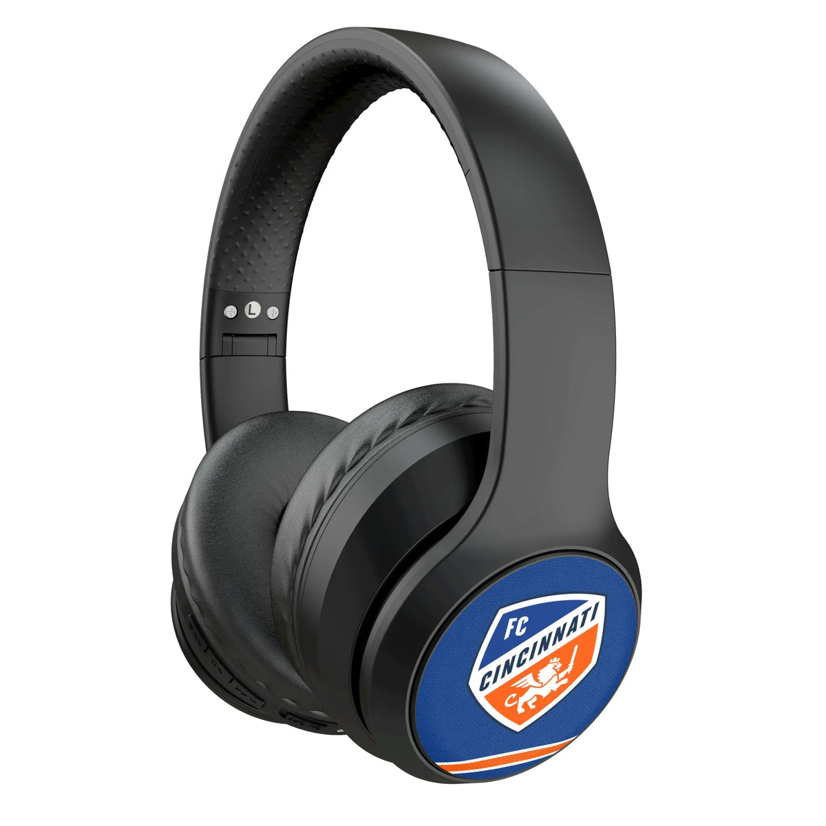FC Cincinnati Stripe Wireless Over-Ear Headphones With Case